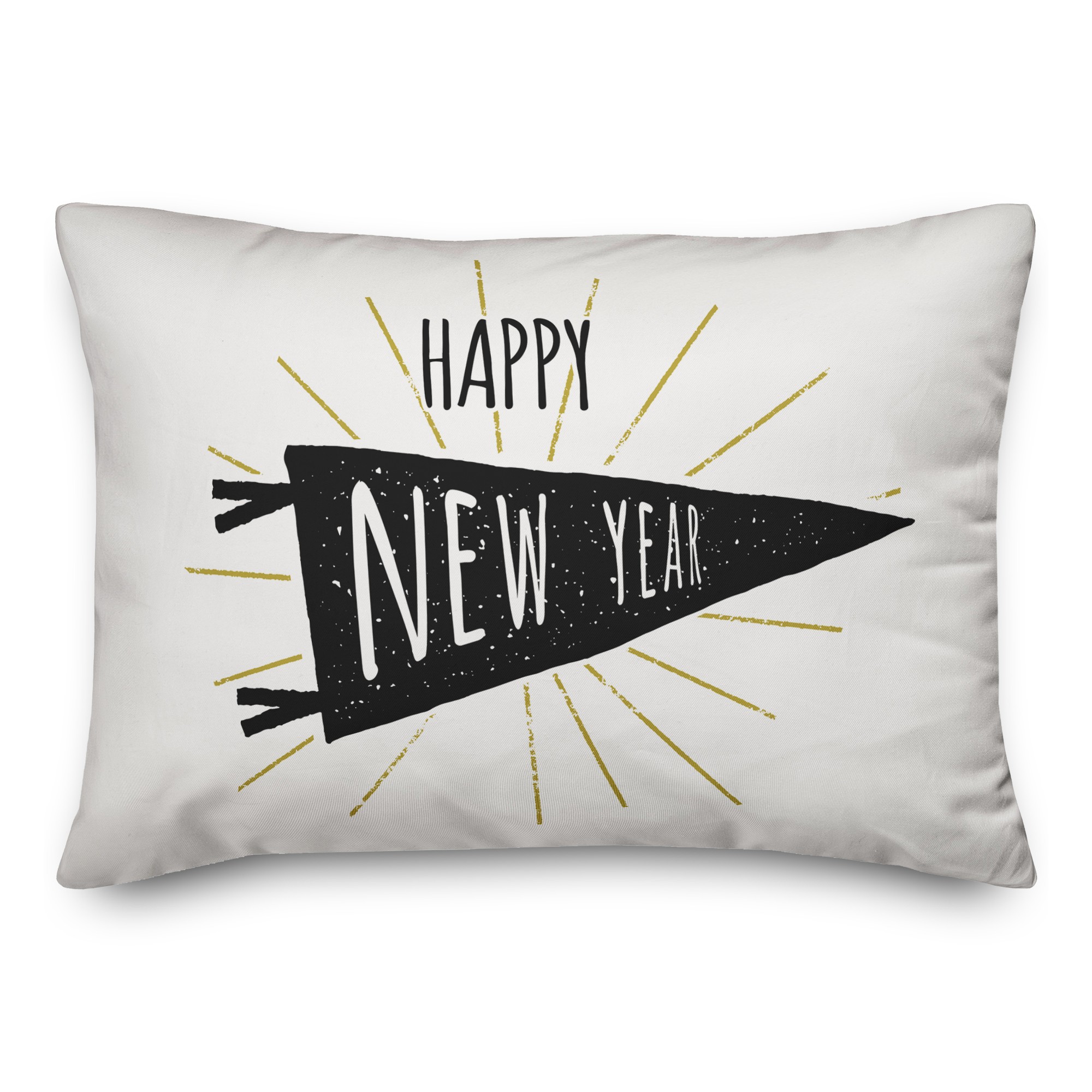 New Year Banner 14x20 Spun Poly Pillow