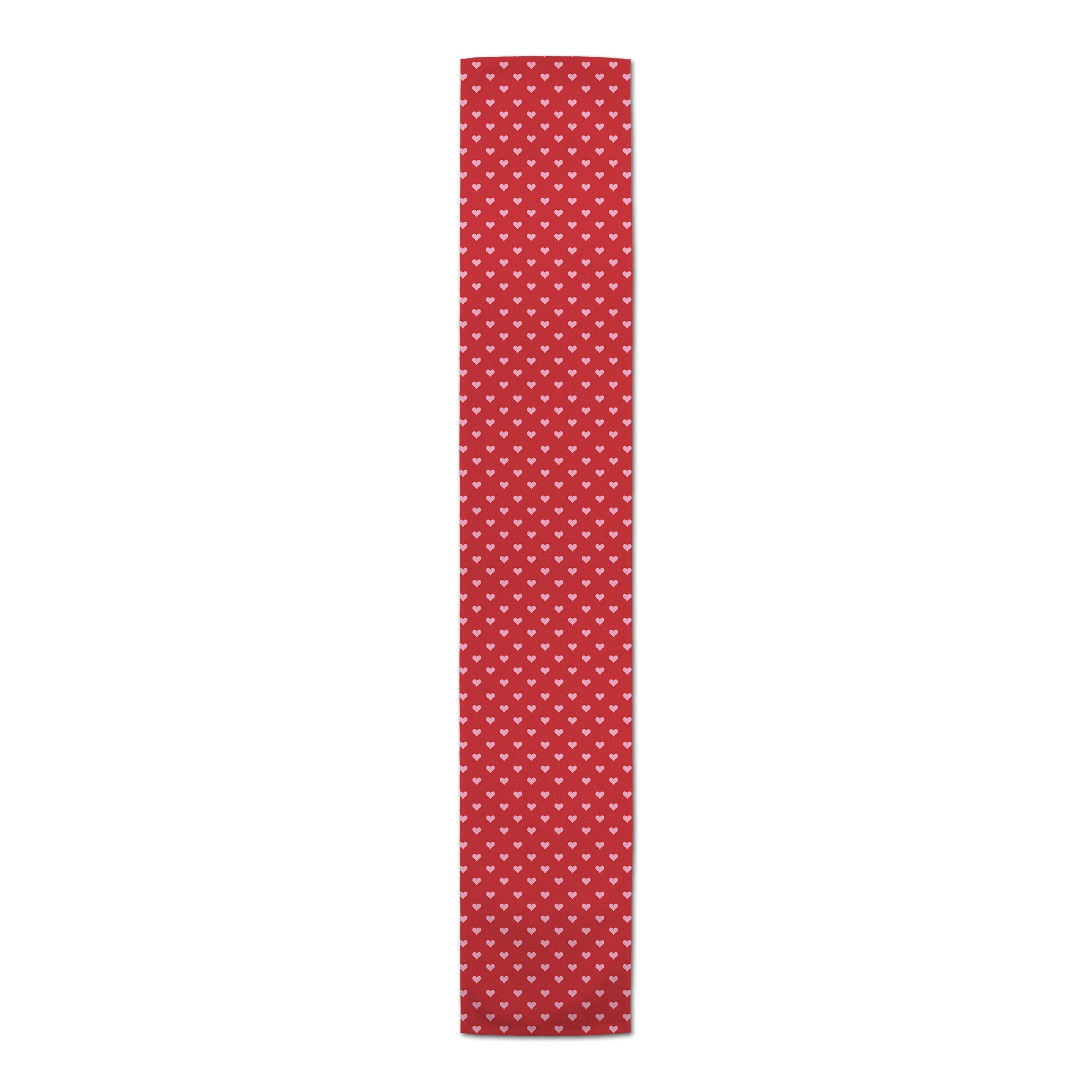 Pink and Red Hearts Pattern Textiles