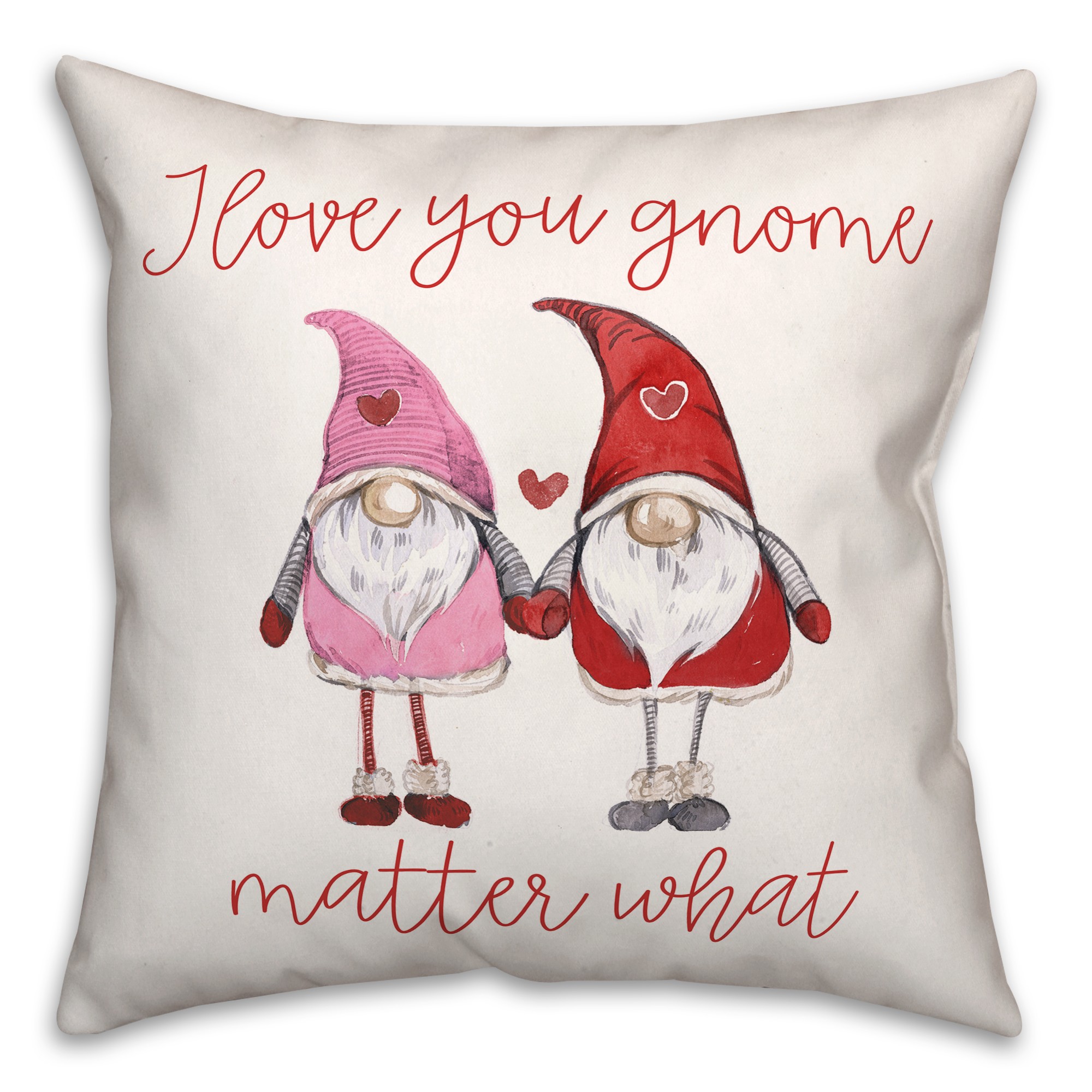 Love Gnomes 18x18 Spun Poly Pillow