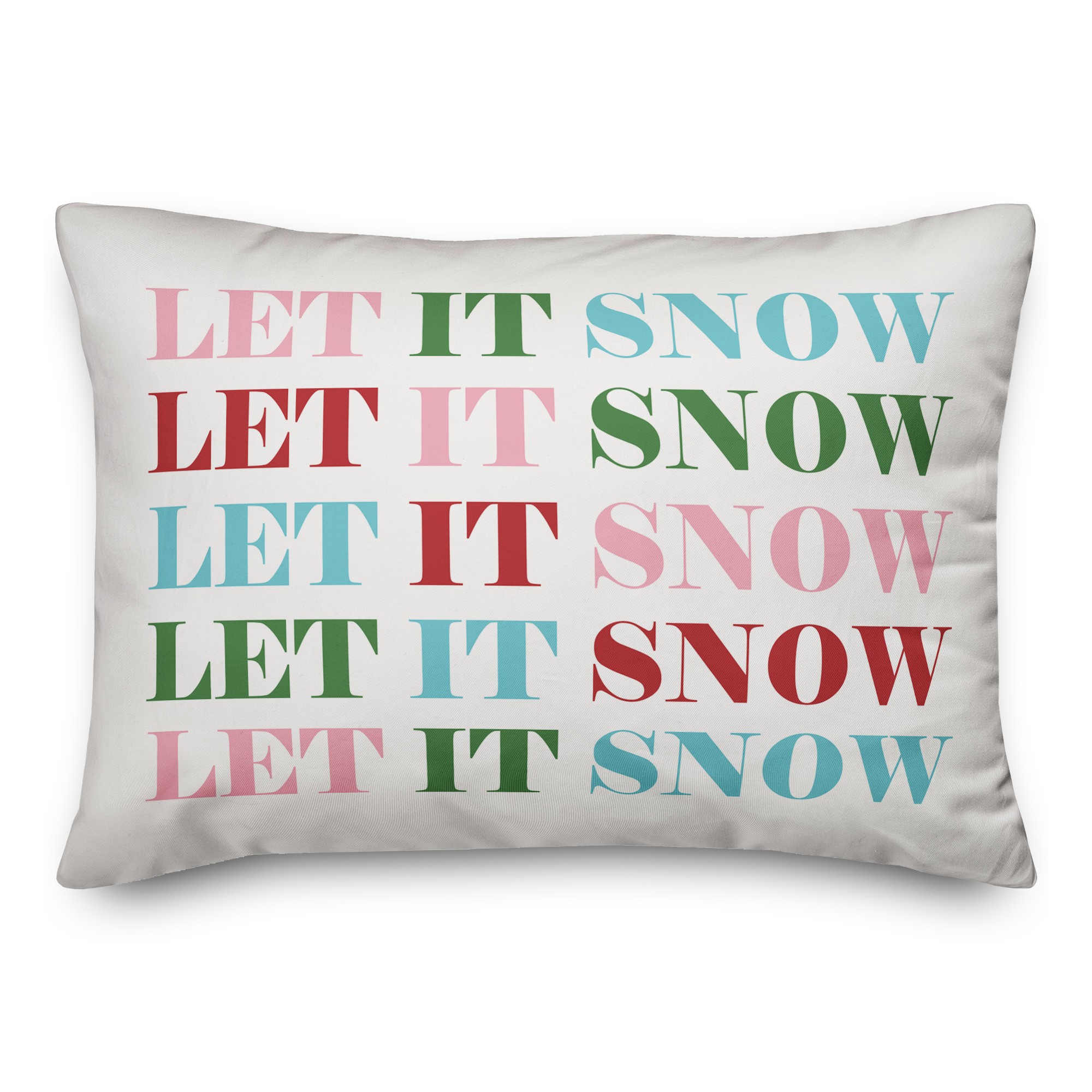 Let It Snow 14x20 Spun Poly Pillow