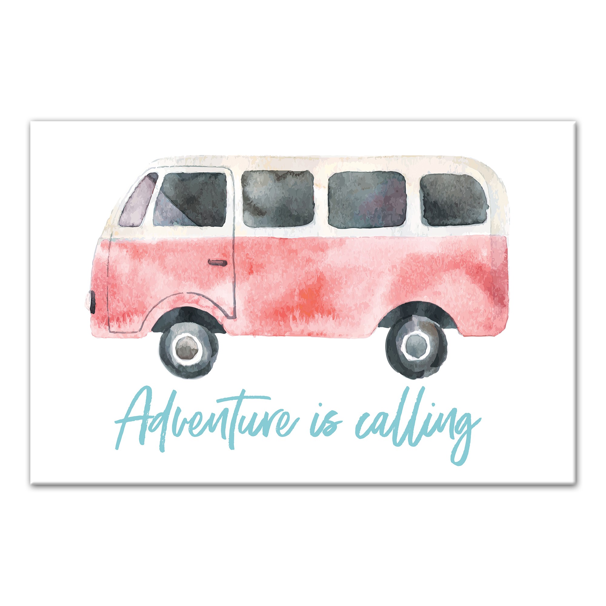 Lets Roll Van 18x12 Canvas Wall Art