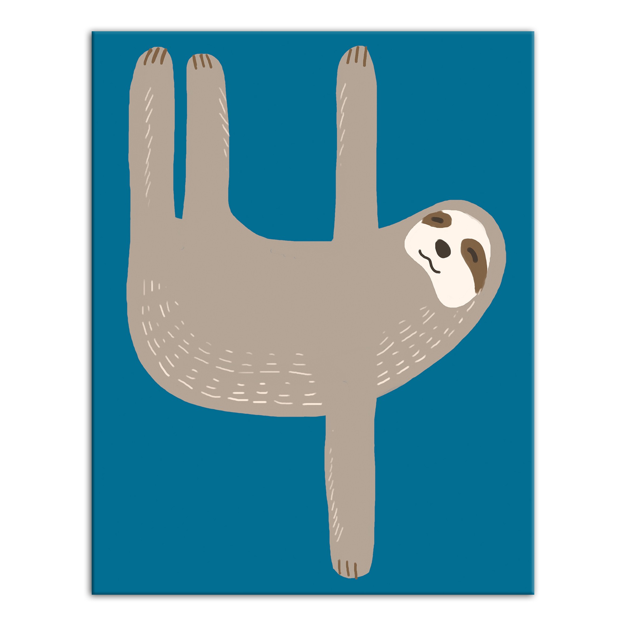 Cutest Sloth 11x14 Canvas Wall Art