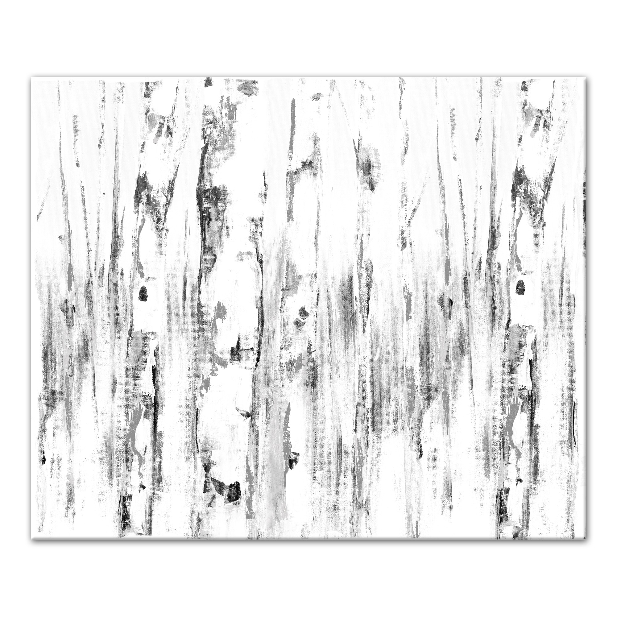 Bright Birch Painting 24x20 Canvas Wall Art
