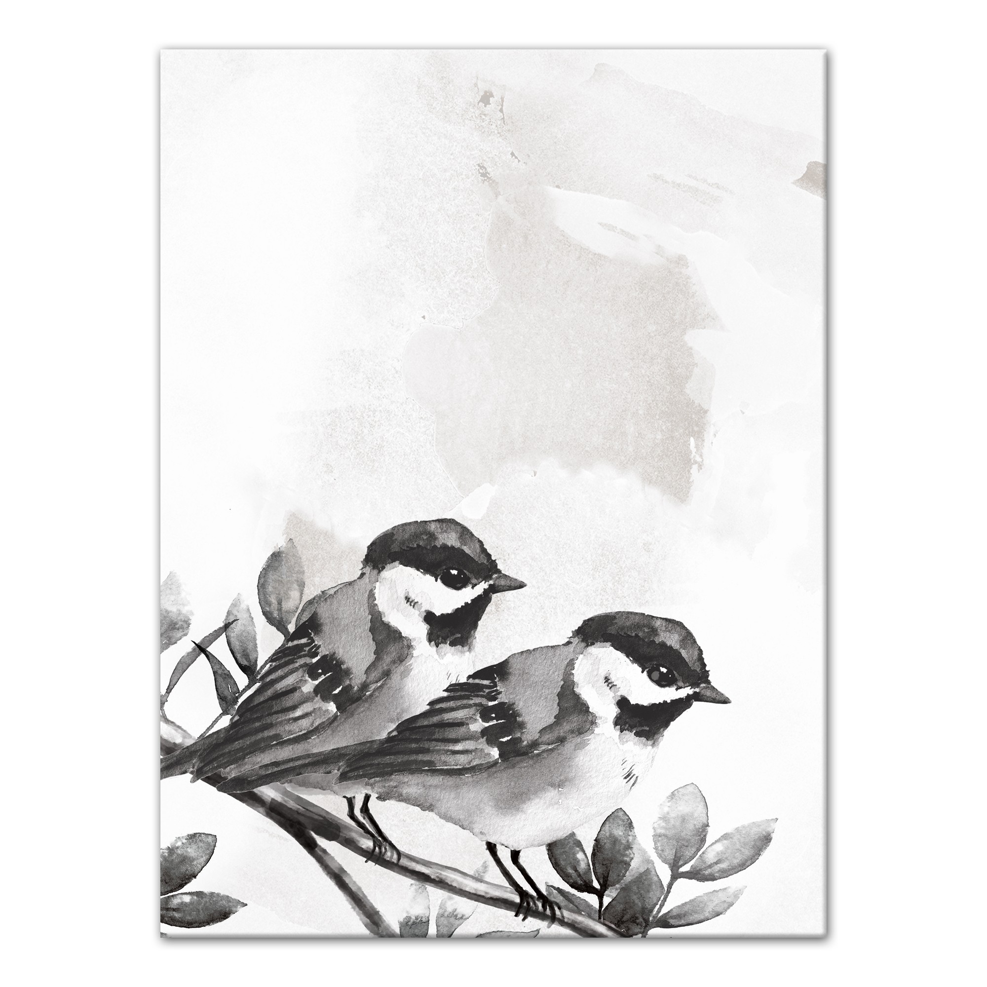 Watercolor Birds 30x40 Canvas Wall Art