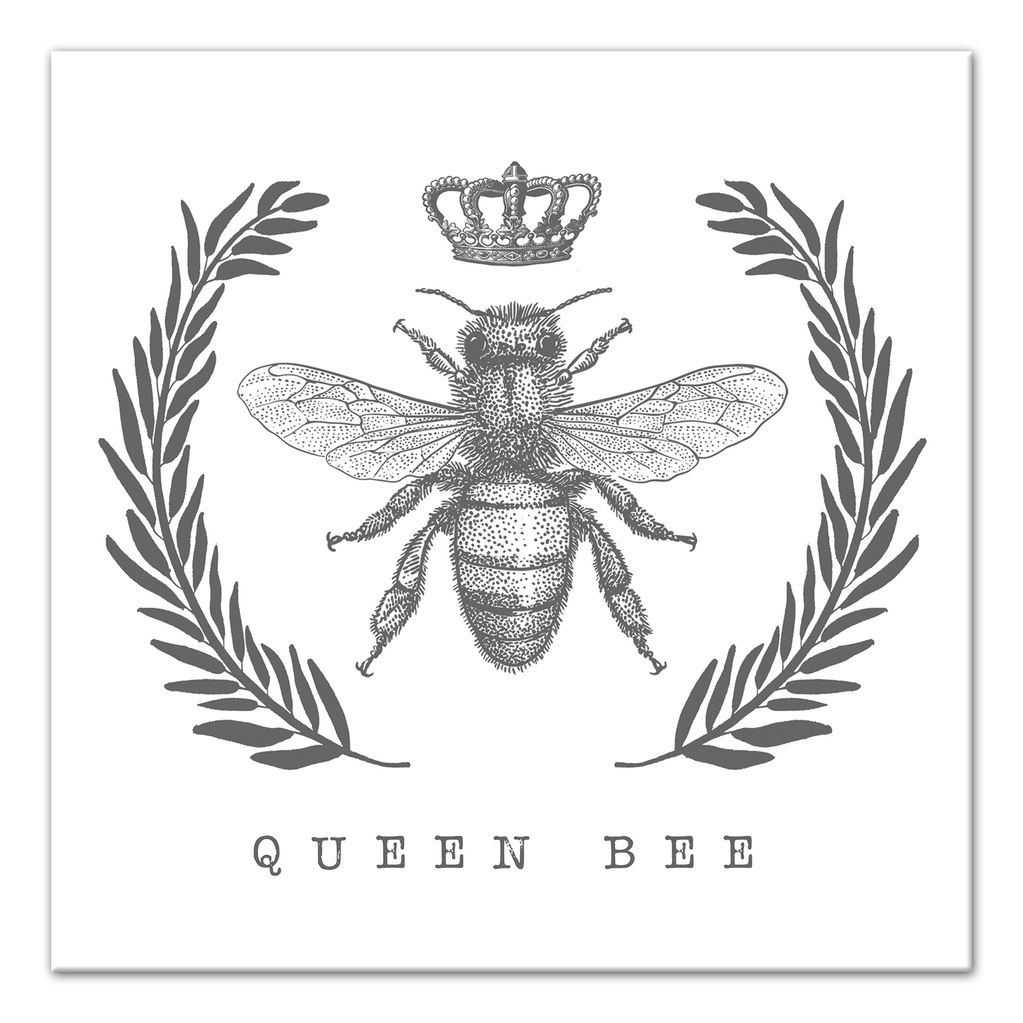 Queen Bee 12x12 Canvas Wall Art
