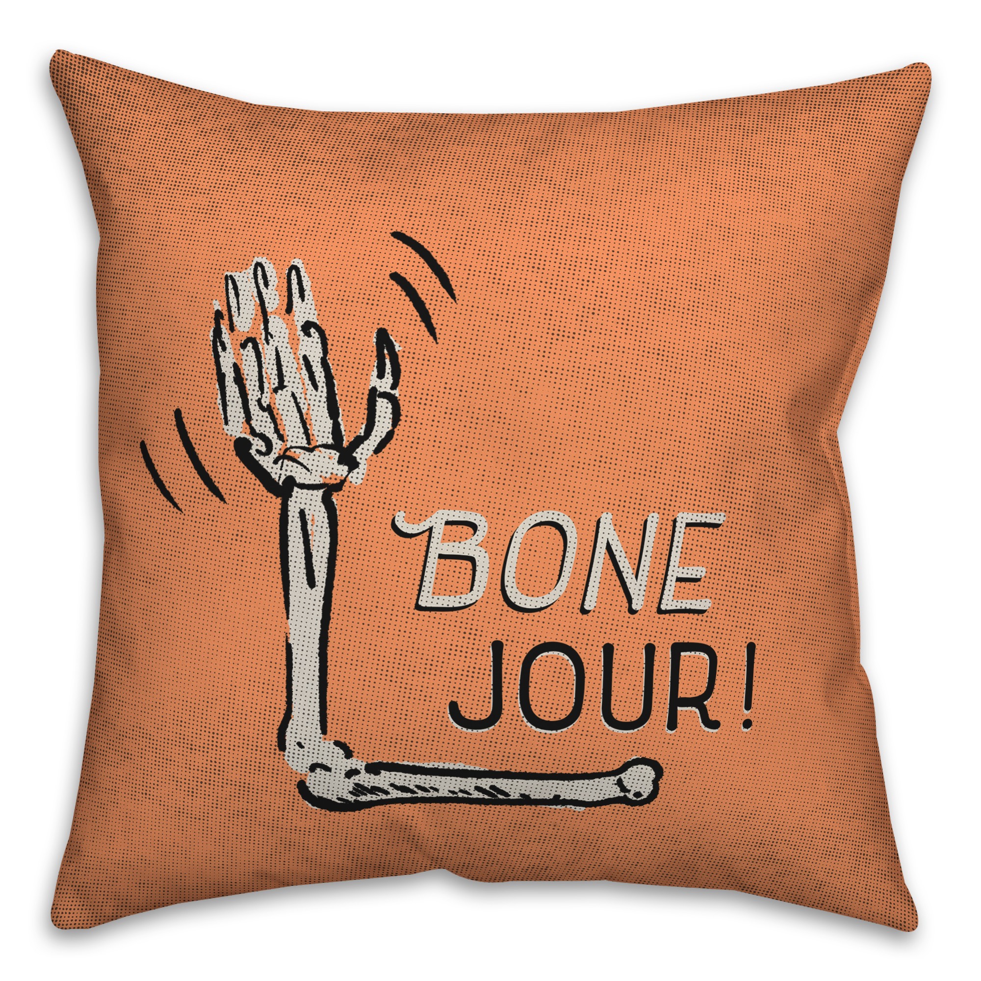 Skeleton Hands 18x18 Spun Poly Pillow