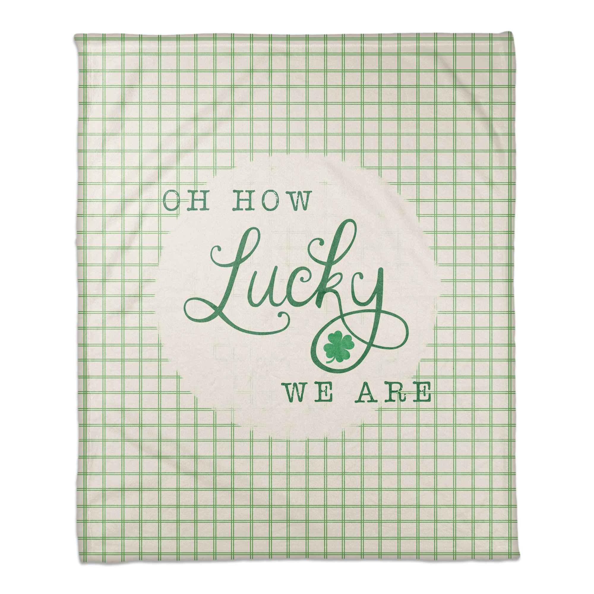 Oh How Lucky 50x60 Coral Fleece Blanket