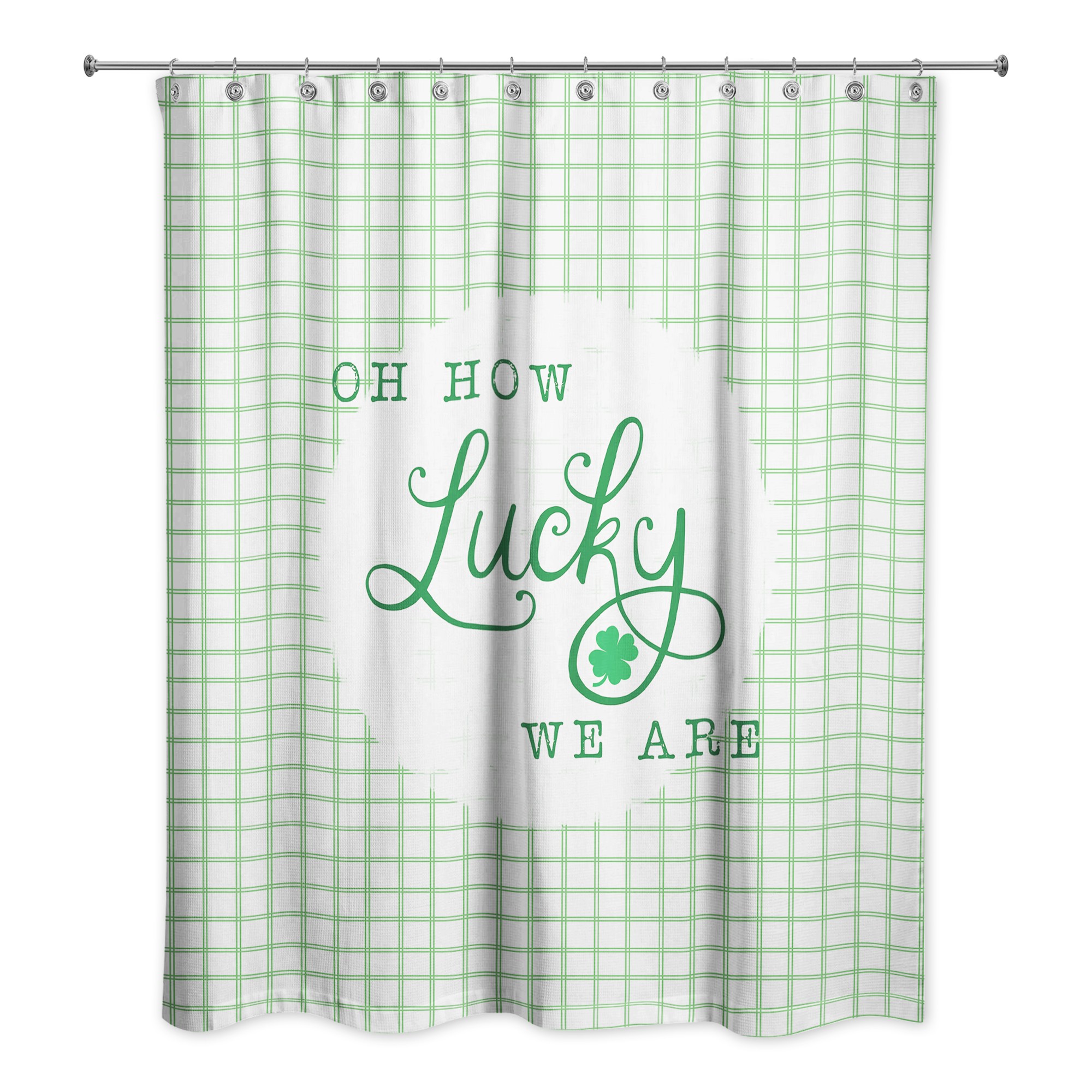 Oh How Lucky 71x74 Shower Curtain