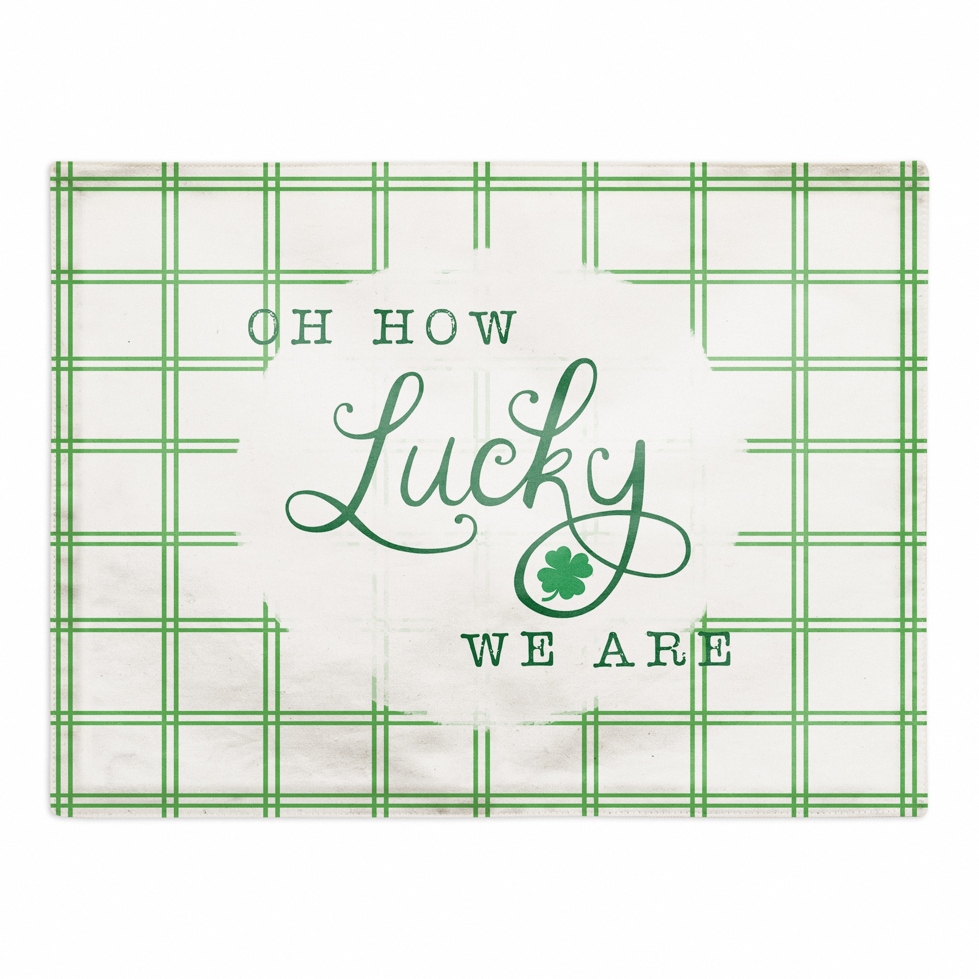 Oh How Lucky 18x14 Poly Twill Placemat