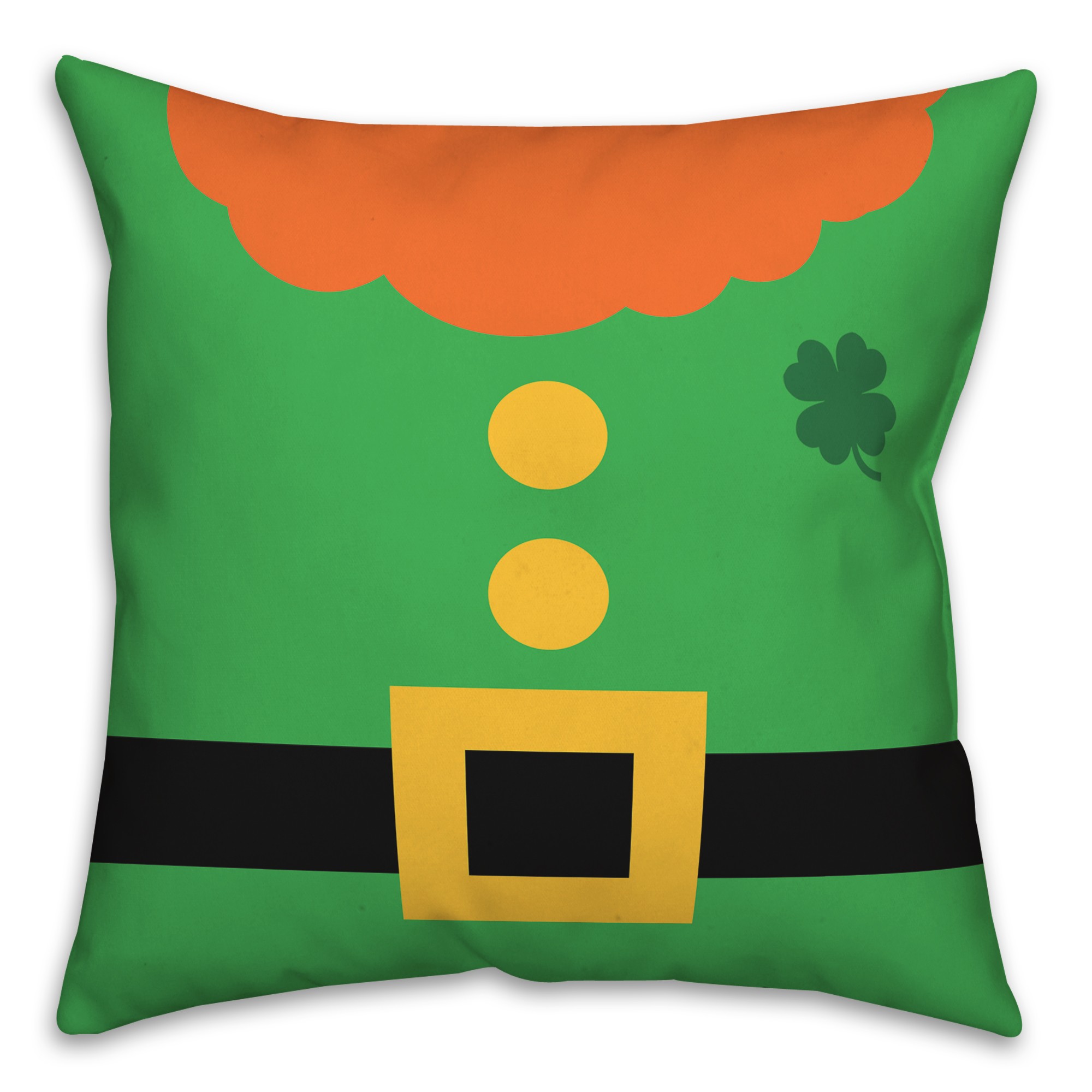Leprechaun Suit 18x18 Personalized Spun Poly Pillow