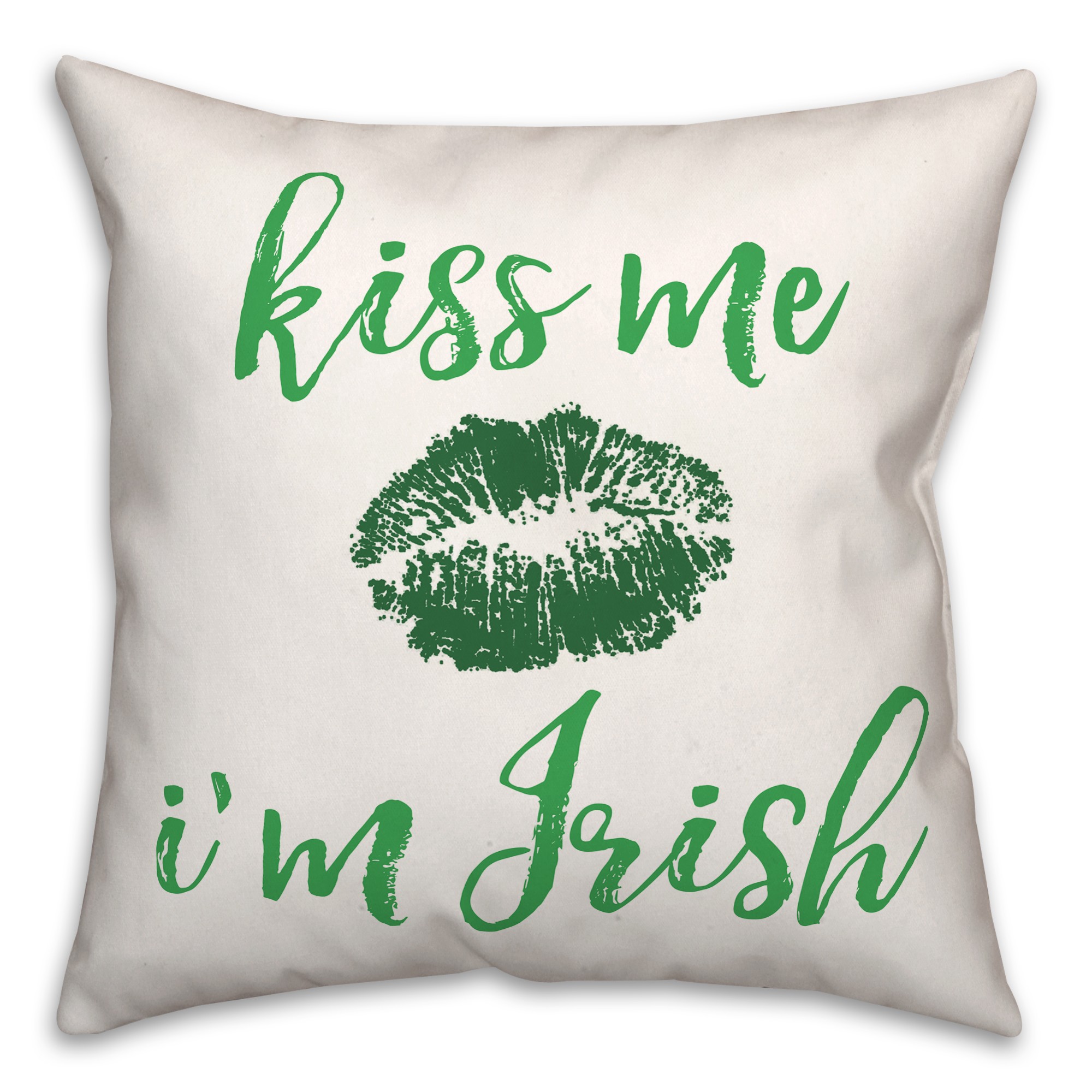Kiss Me 18x18 Spun Poly Pillow