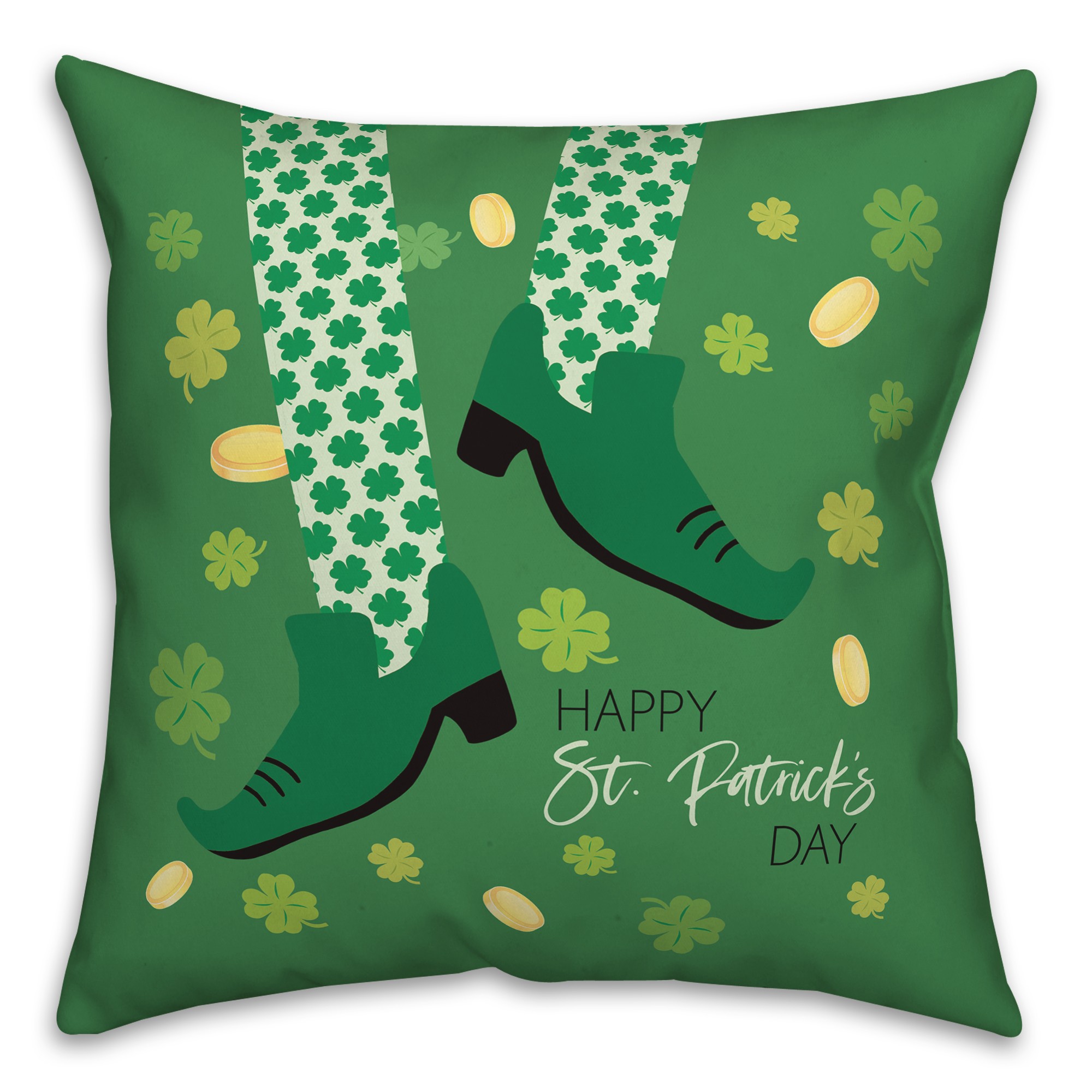 Leprechaun Dance 18x18 Spun Poly Pillow
