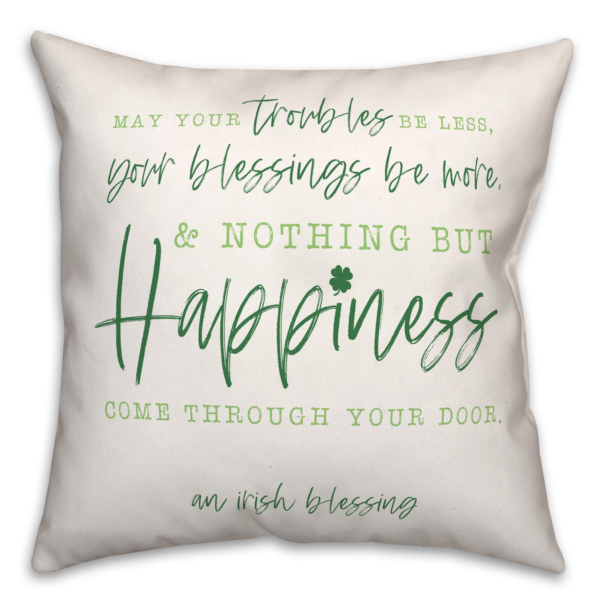 Irish Blessing 18x18 Spun Poly Pillow