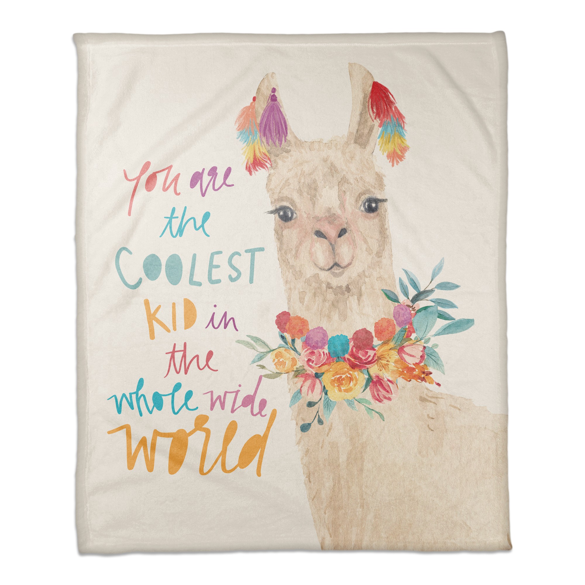 Llama Fiesta 50x60 Coral Fleece Blanket