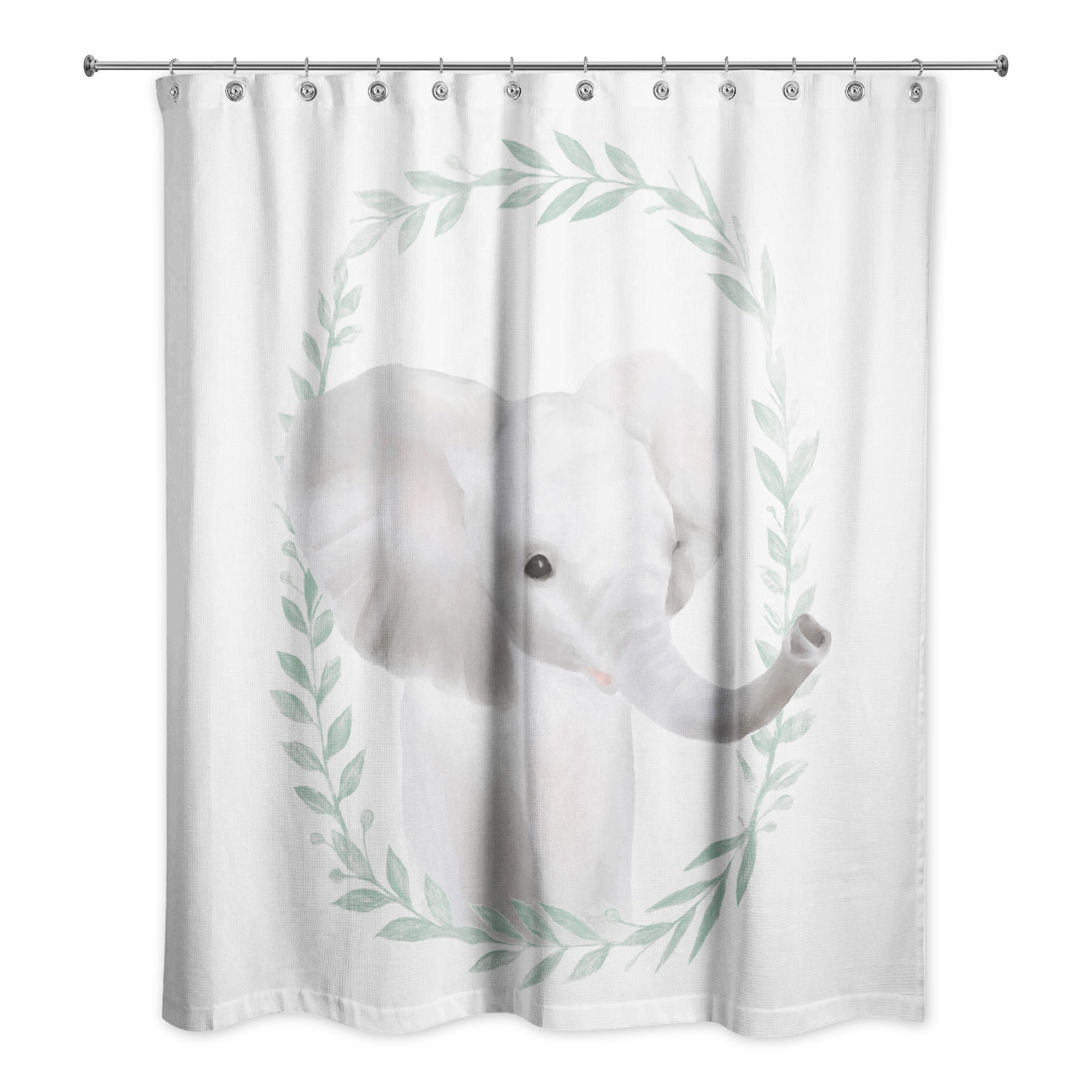Sweet Baby Elephant 71x74 Shower Curtain