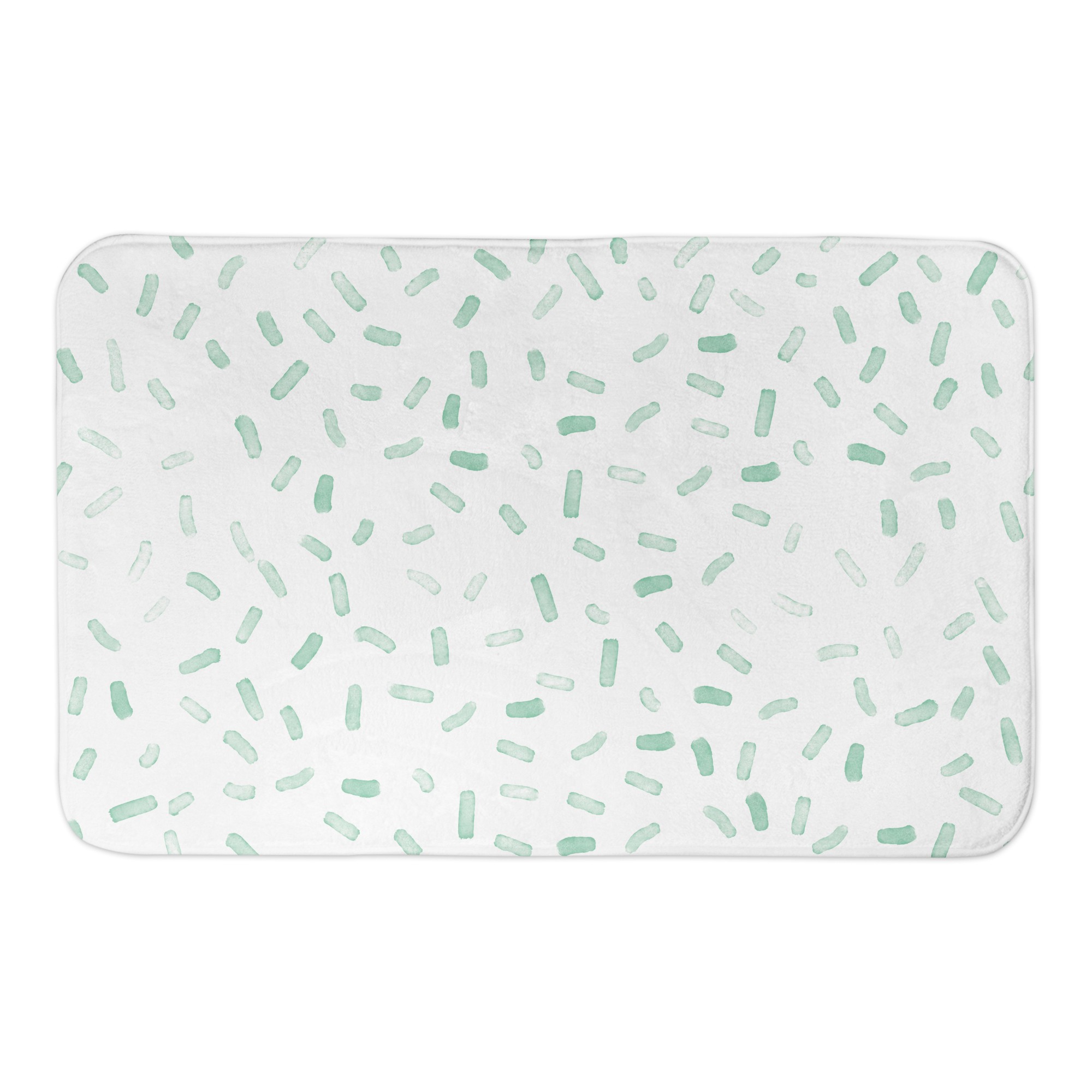 Green Confetti 34x21 Bath Mat