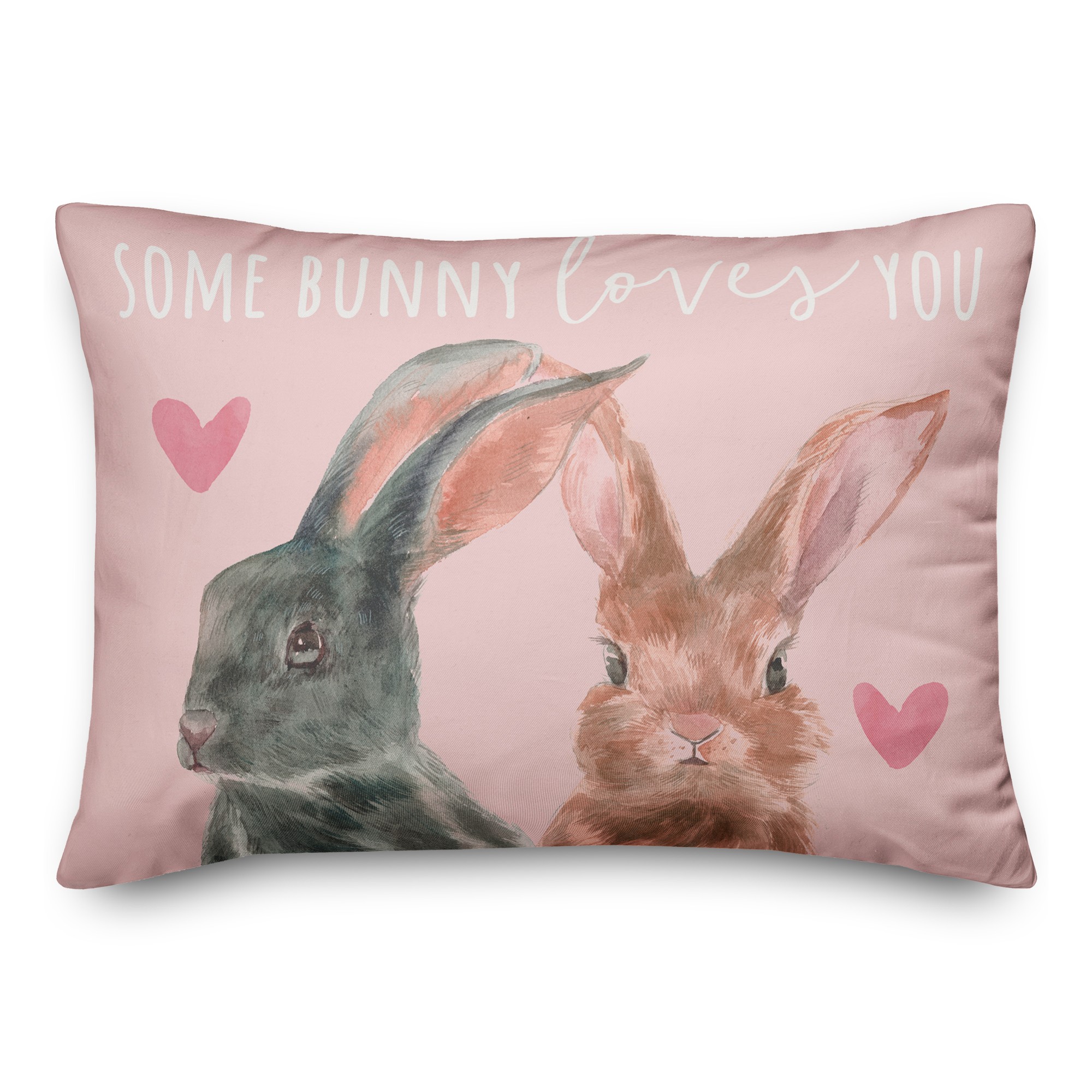Some Bunny Loves You 14x20 Spun Poly Pillow
