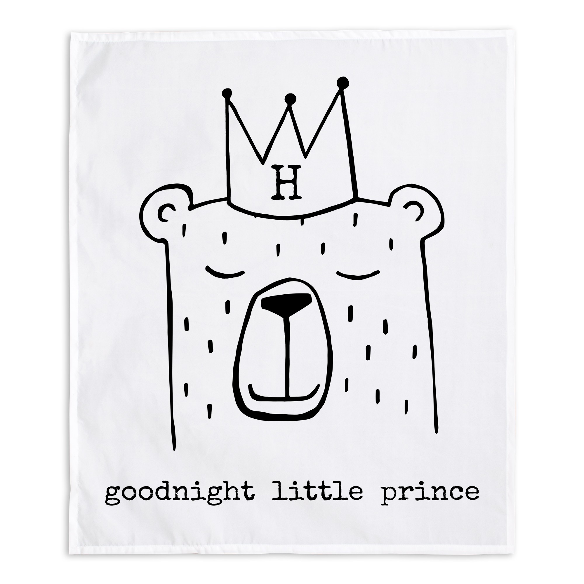Monogram Bear 30x40 Personalized Tapestry