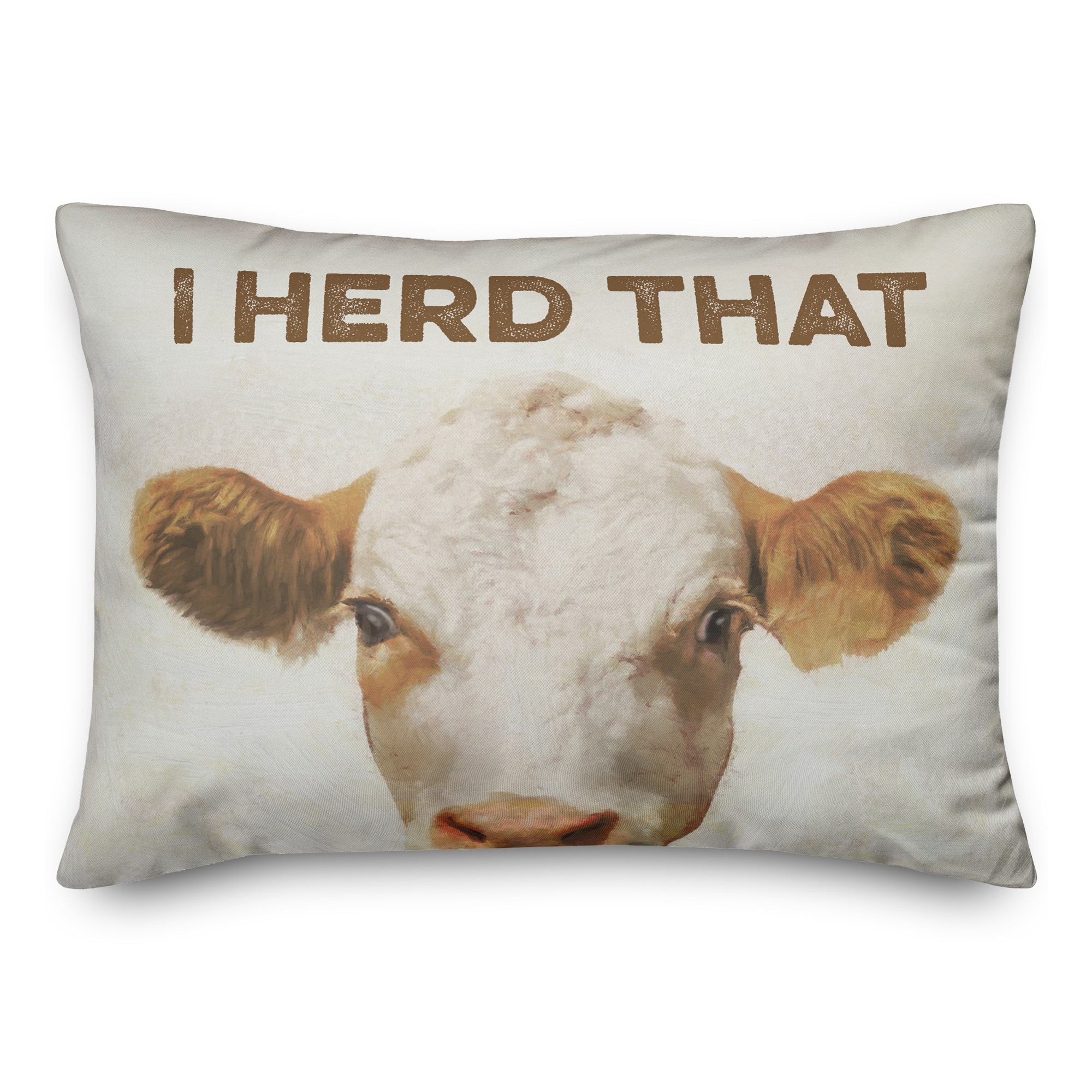 Herd That Cow 14x20 Spun Poly Pillow