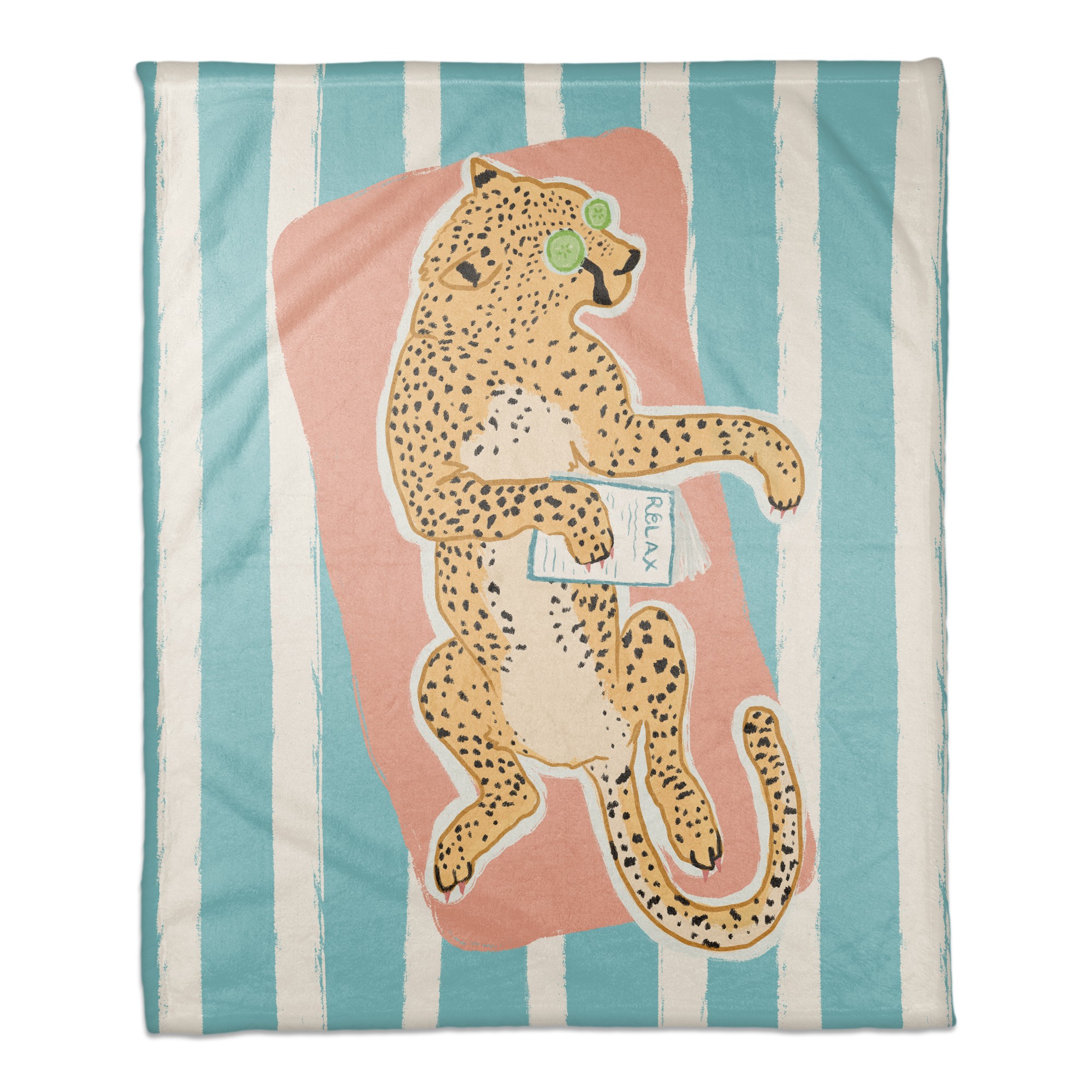 Spa Day 50x60 Coral Fleece Blanket