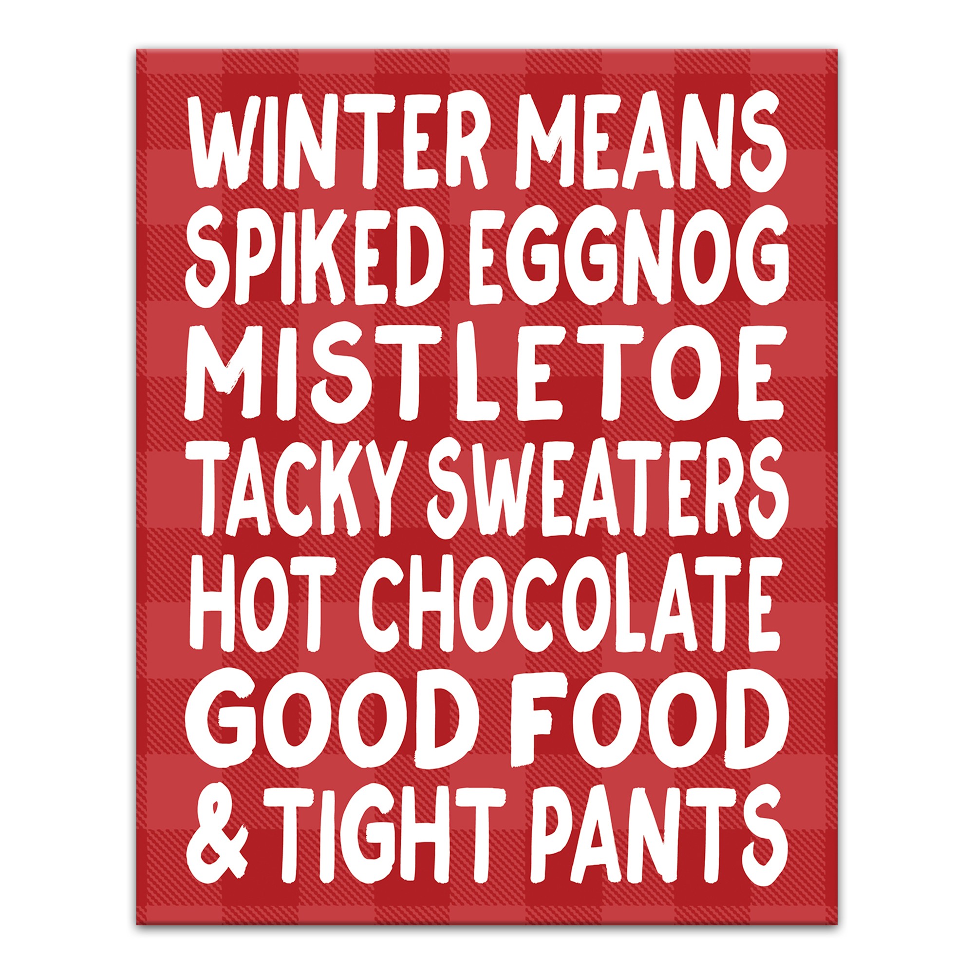 Winter Words 8x10 Canvas Wall Art