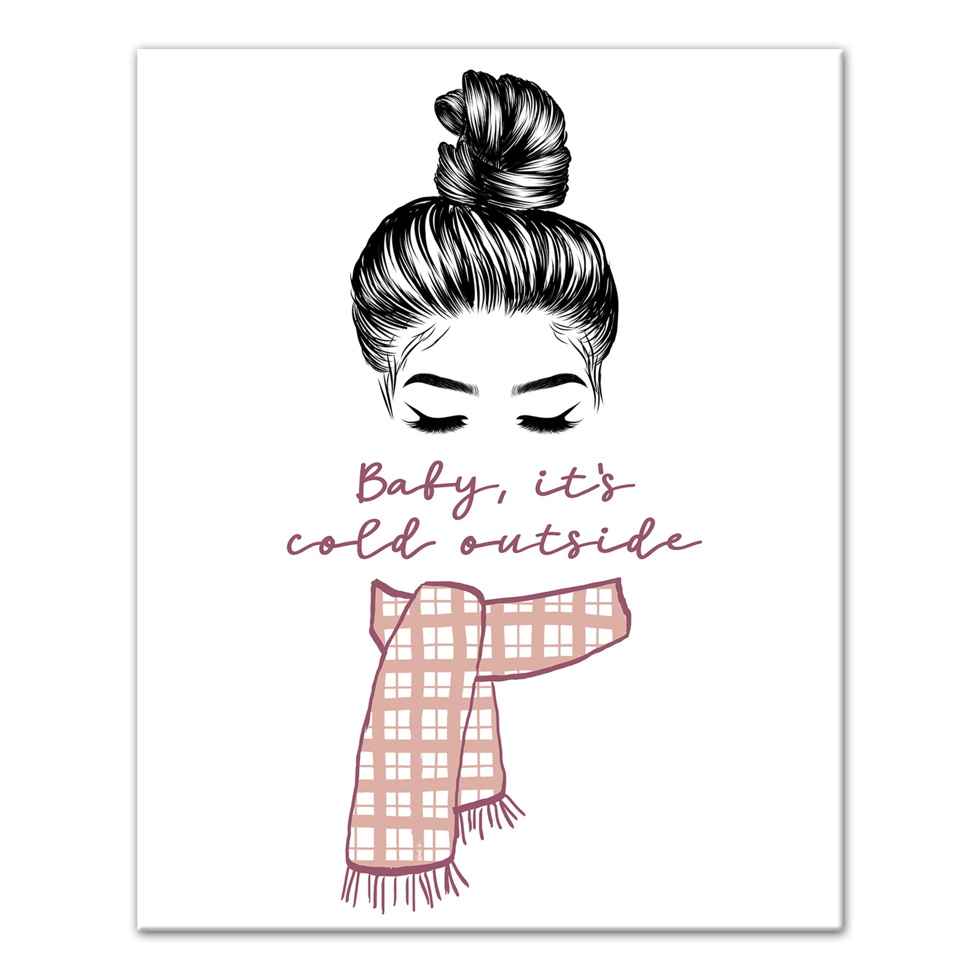 Baby It's Cold Outside 8x10 Canvas Wall Art