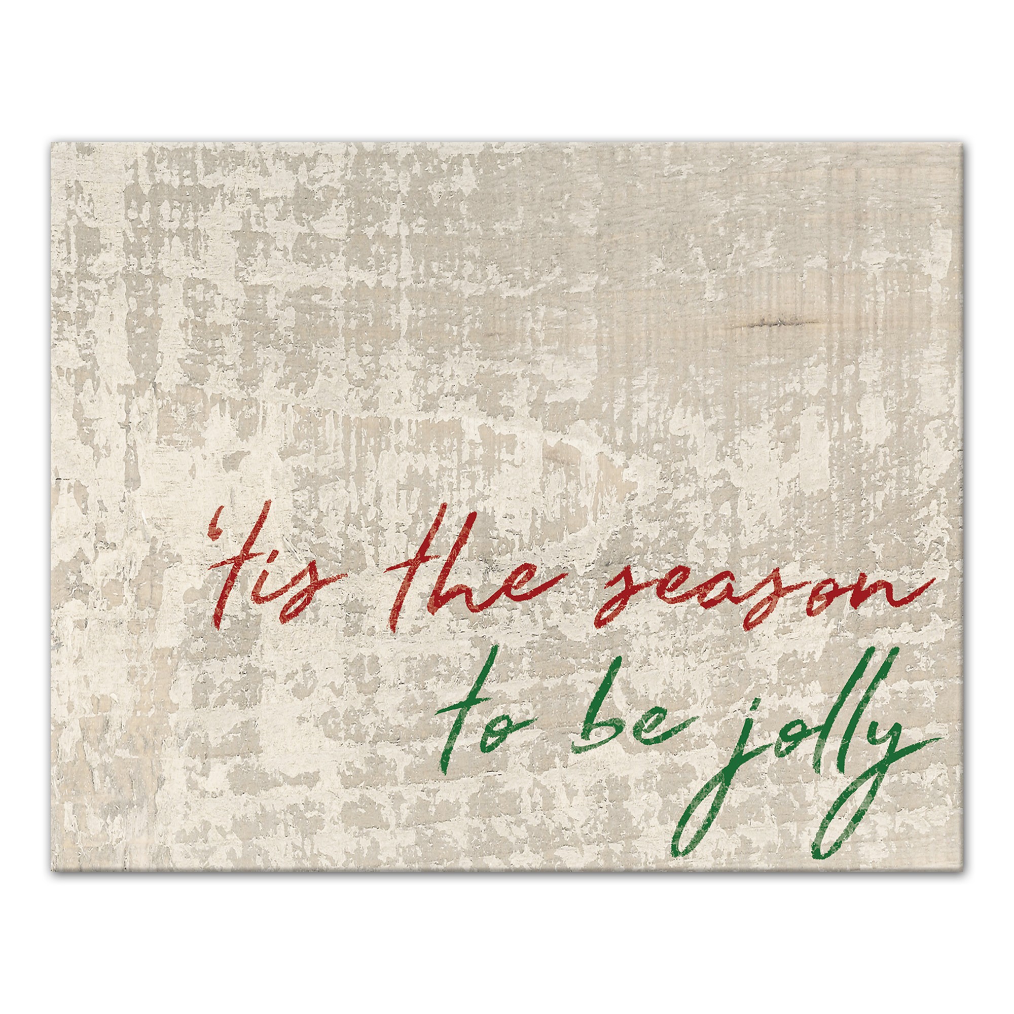 Tis the Season to be Jolly 10x8 Canvas Wall Art
