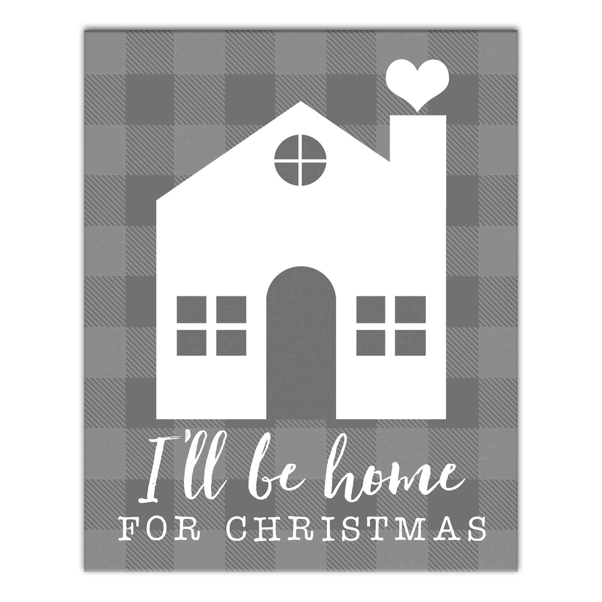 I'll Be Home For Christmas 8x10 Canvas Wall Art