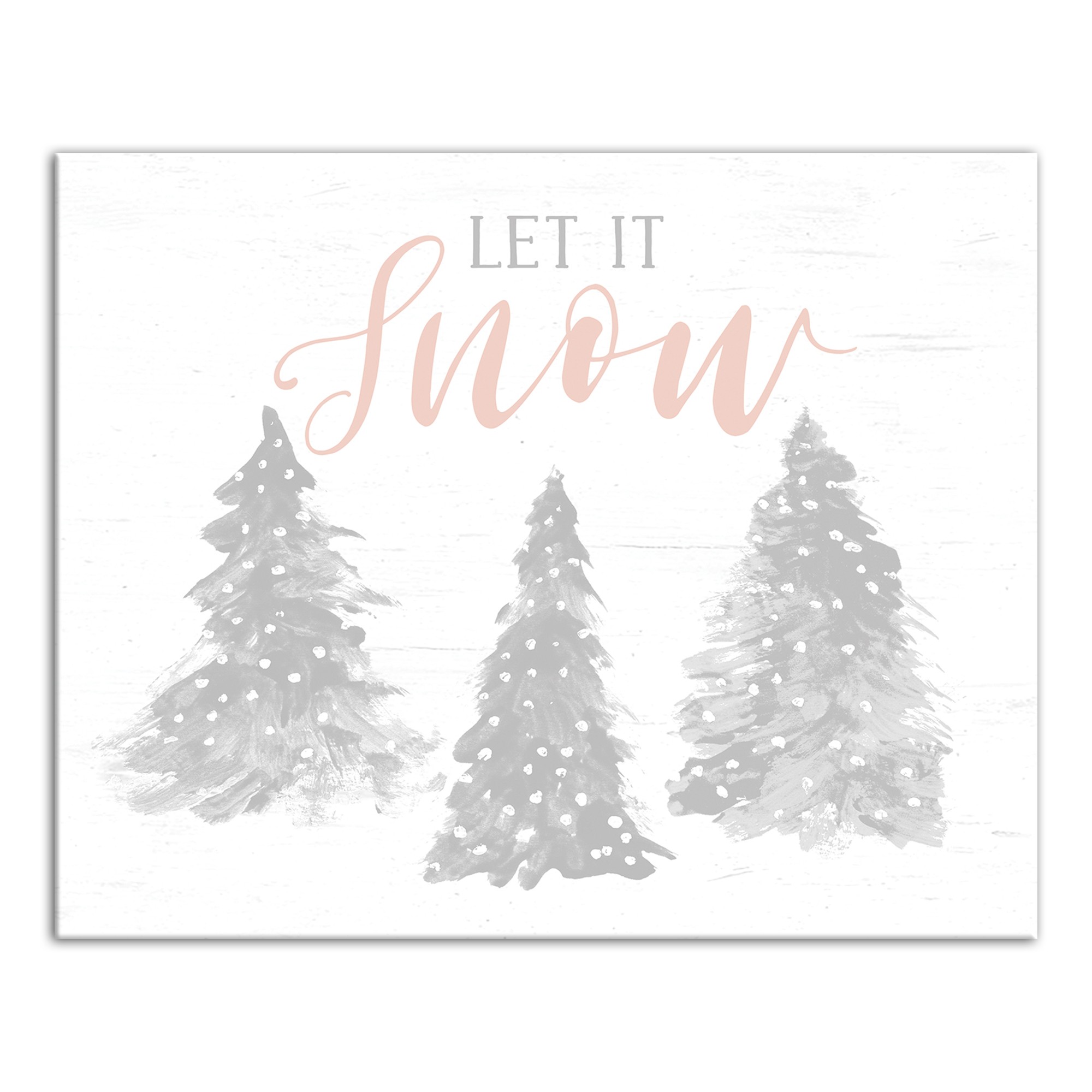 Let It Snow 8x10 Canvas Wall Art
