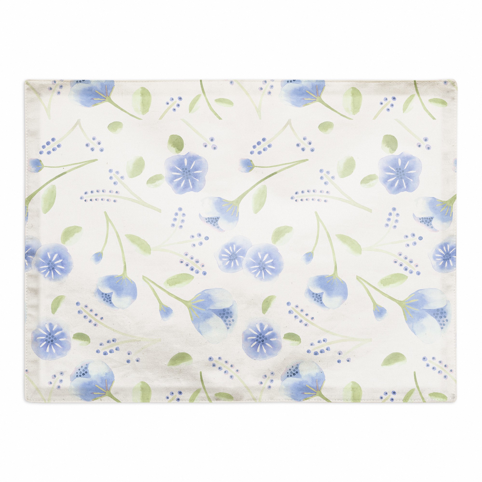 Soft Floral Pattern 18x14 Poly Twill Placemat