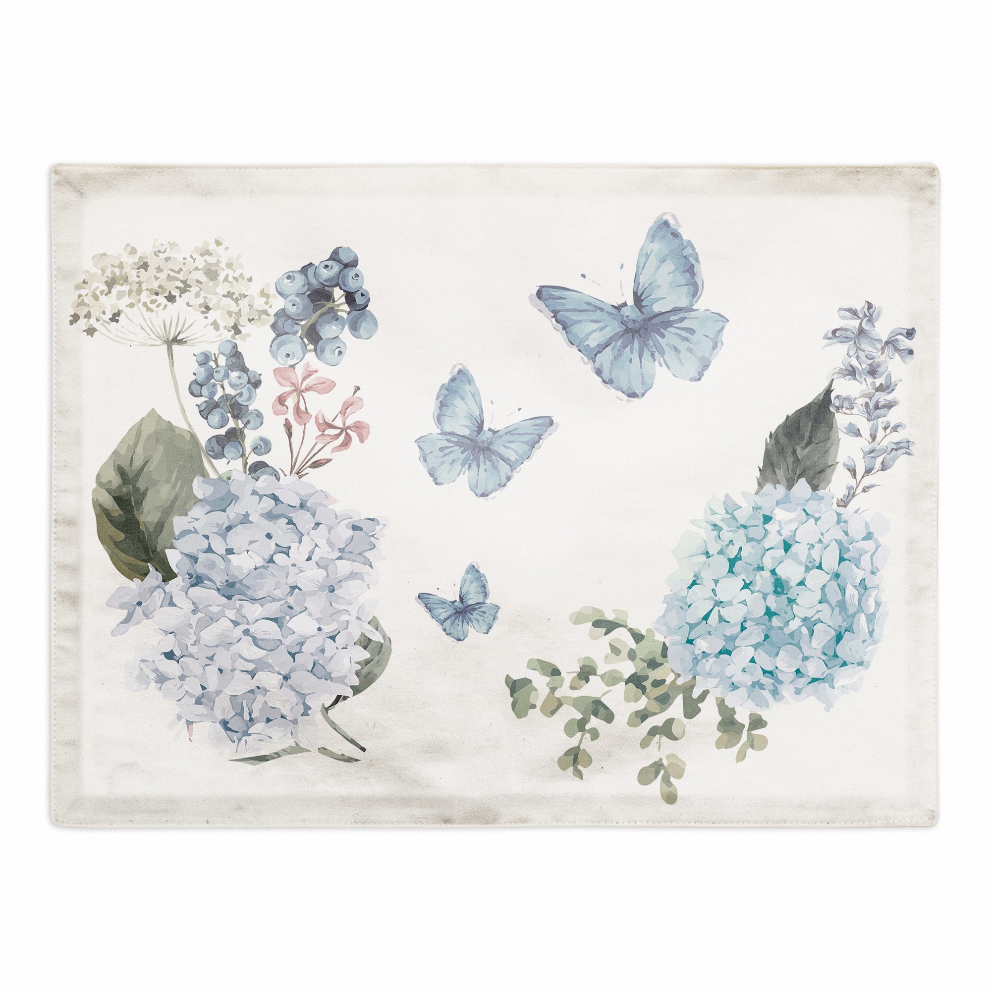 Butterflies and Flowers 18x14 Poly Twill Placemat