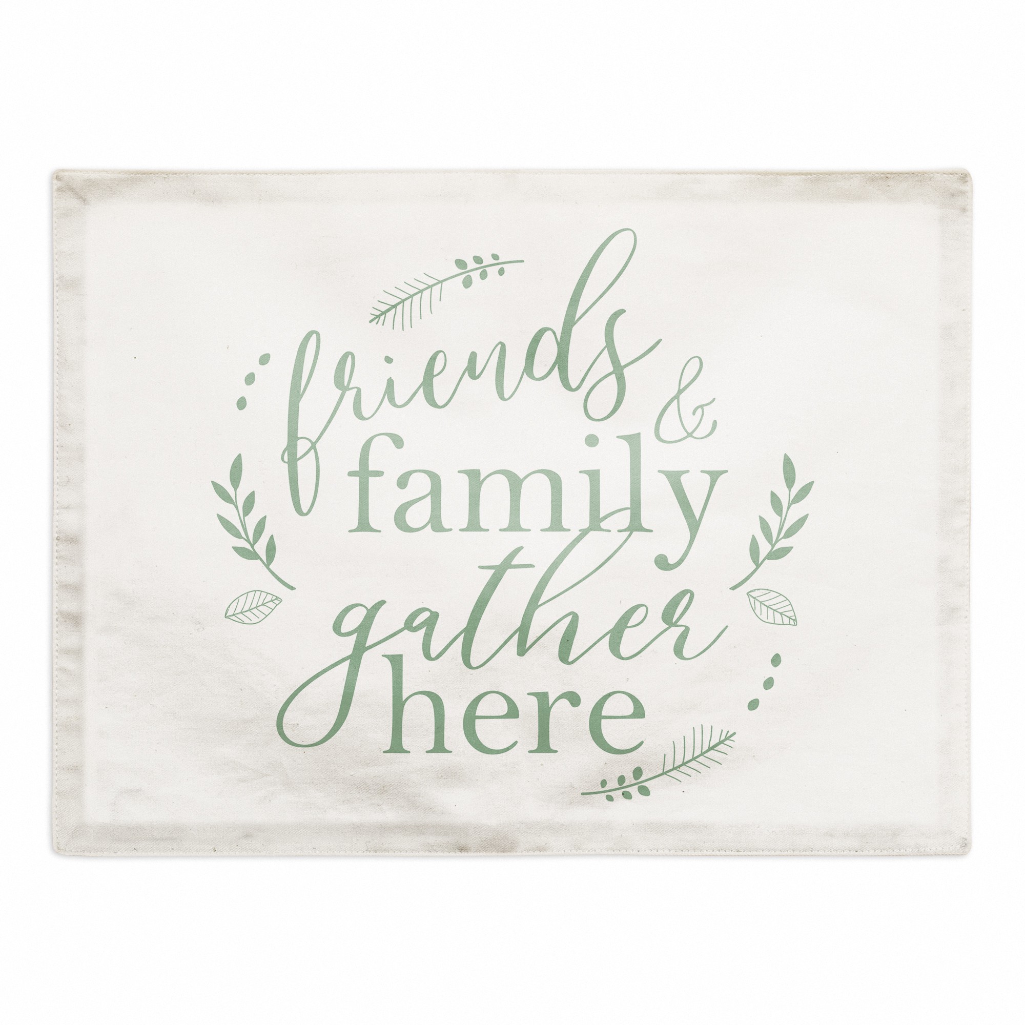 Friends and Family Gather 18x14 Poly Twill Placemat