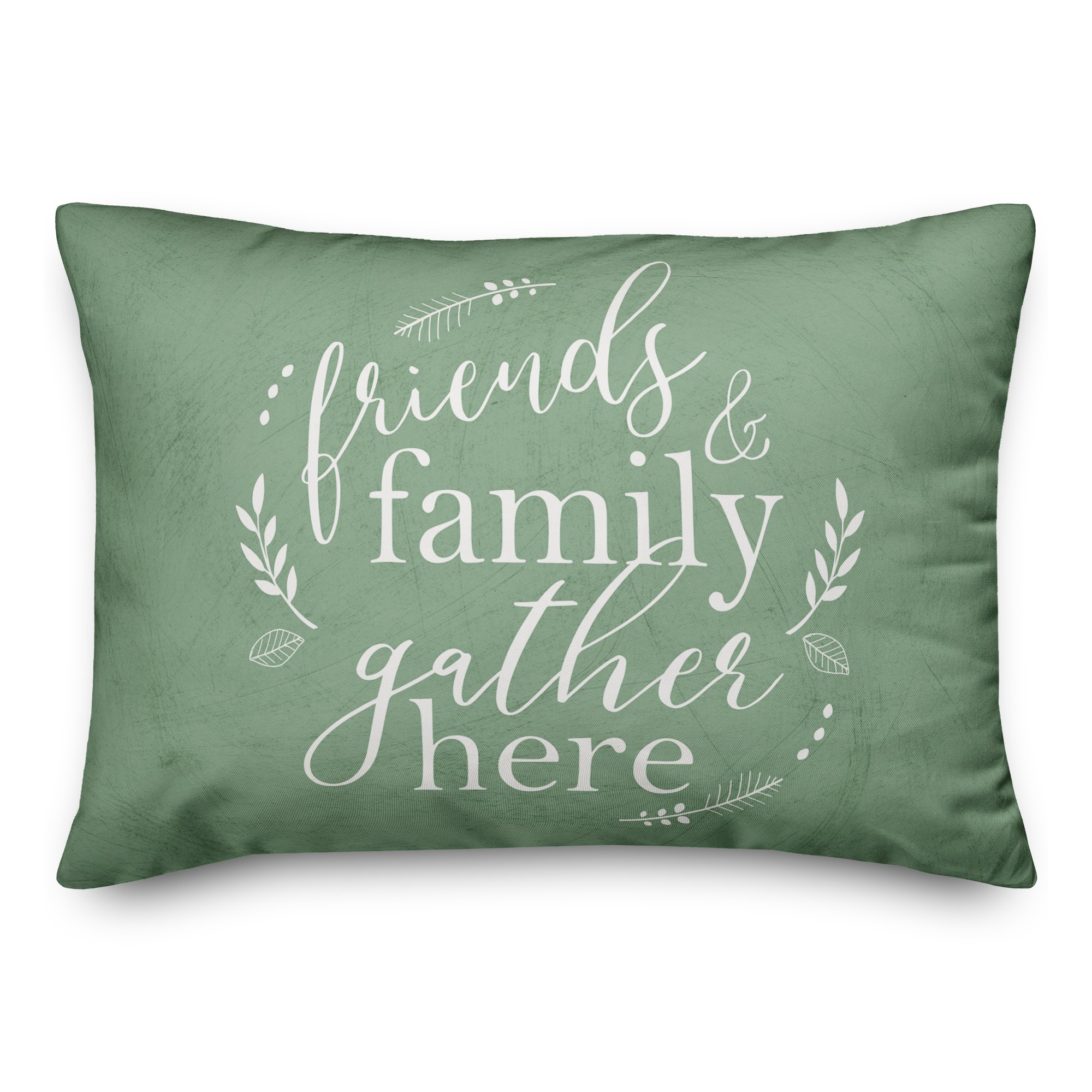 Friends and Family Gather 14x20 Spun Poly Pillow