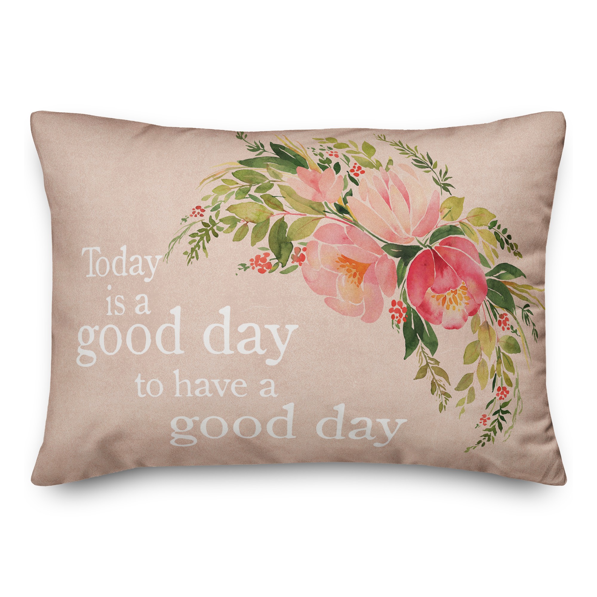Good Day Flowers 14x20 Spun Poly Pillow