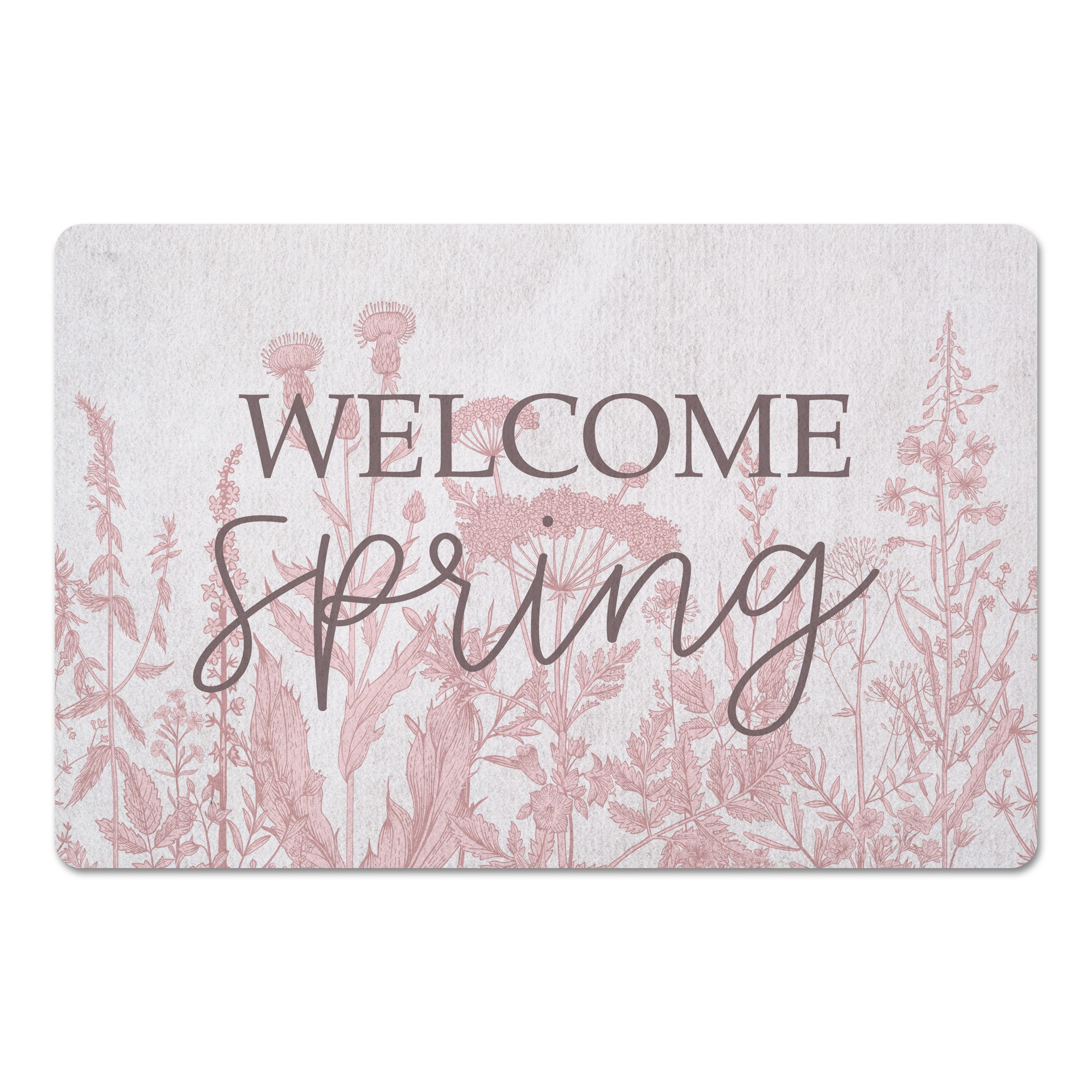 Welcome Spring 27x18 Floor Mat
