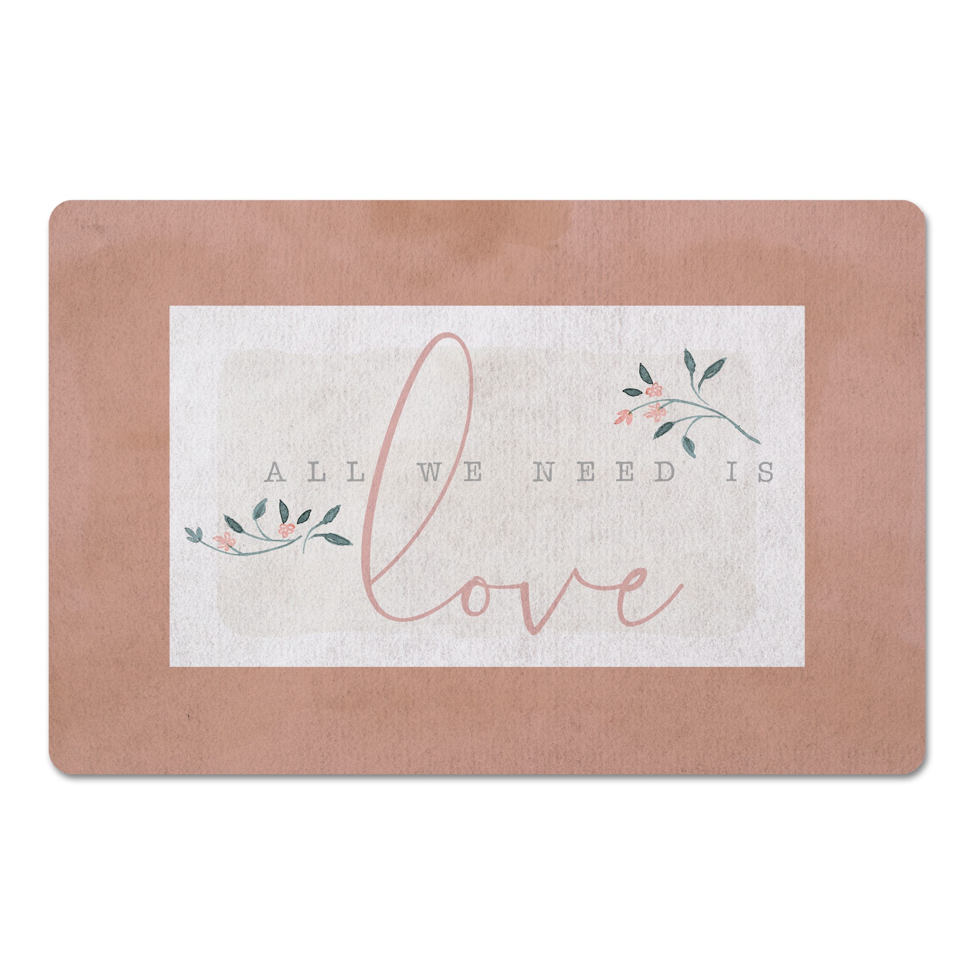 All We Need Is Love 27x18 Floor Mat
