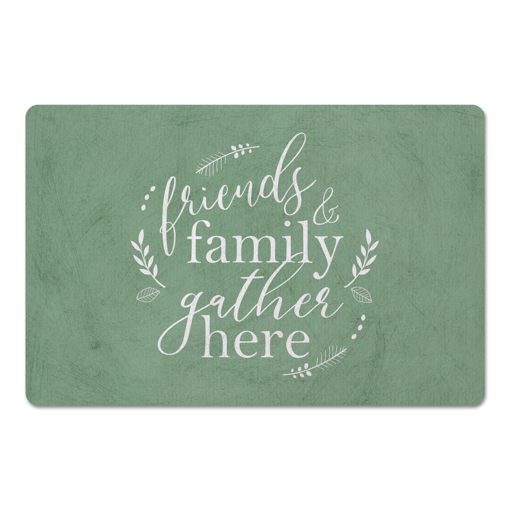 Friends and Family Gather 27x18 Floor Mat