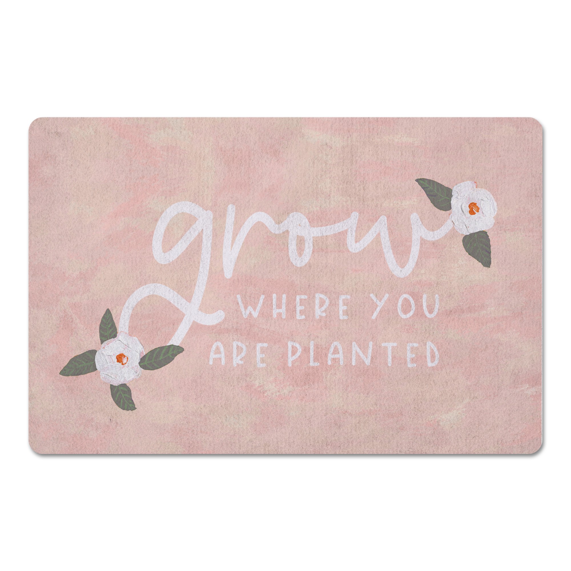 Grow Where You Are Planted 27x18 Floor Mat