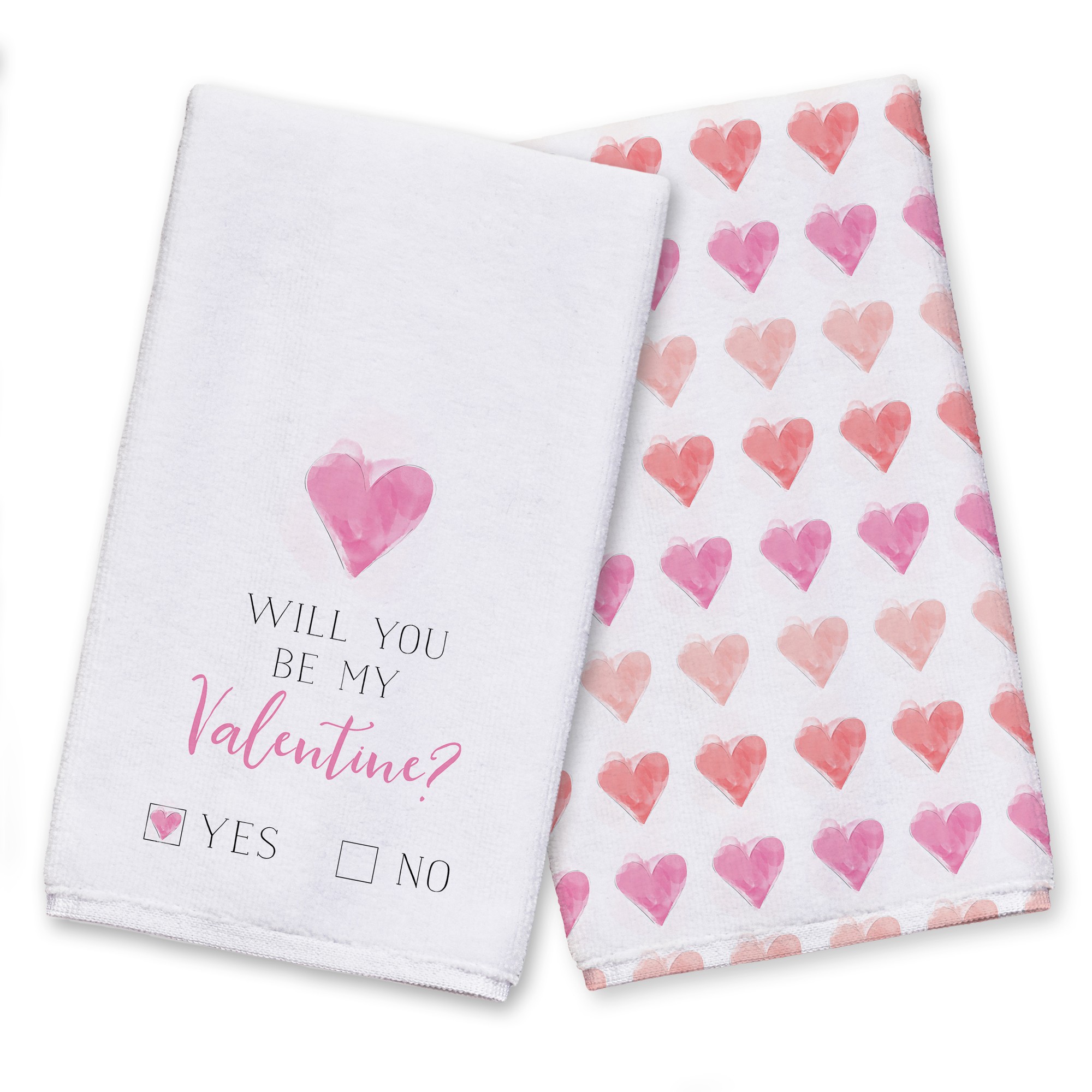 Valentine Check Yes or No Textiles Collection