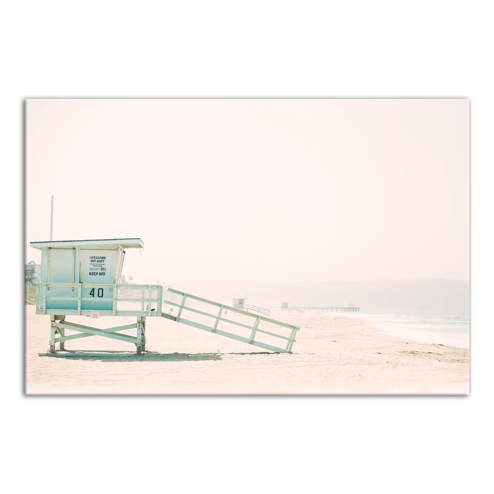 Lifeguard Post 18x12 Canvas Wall Art
