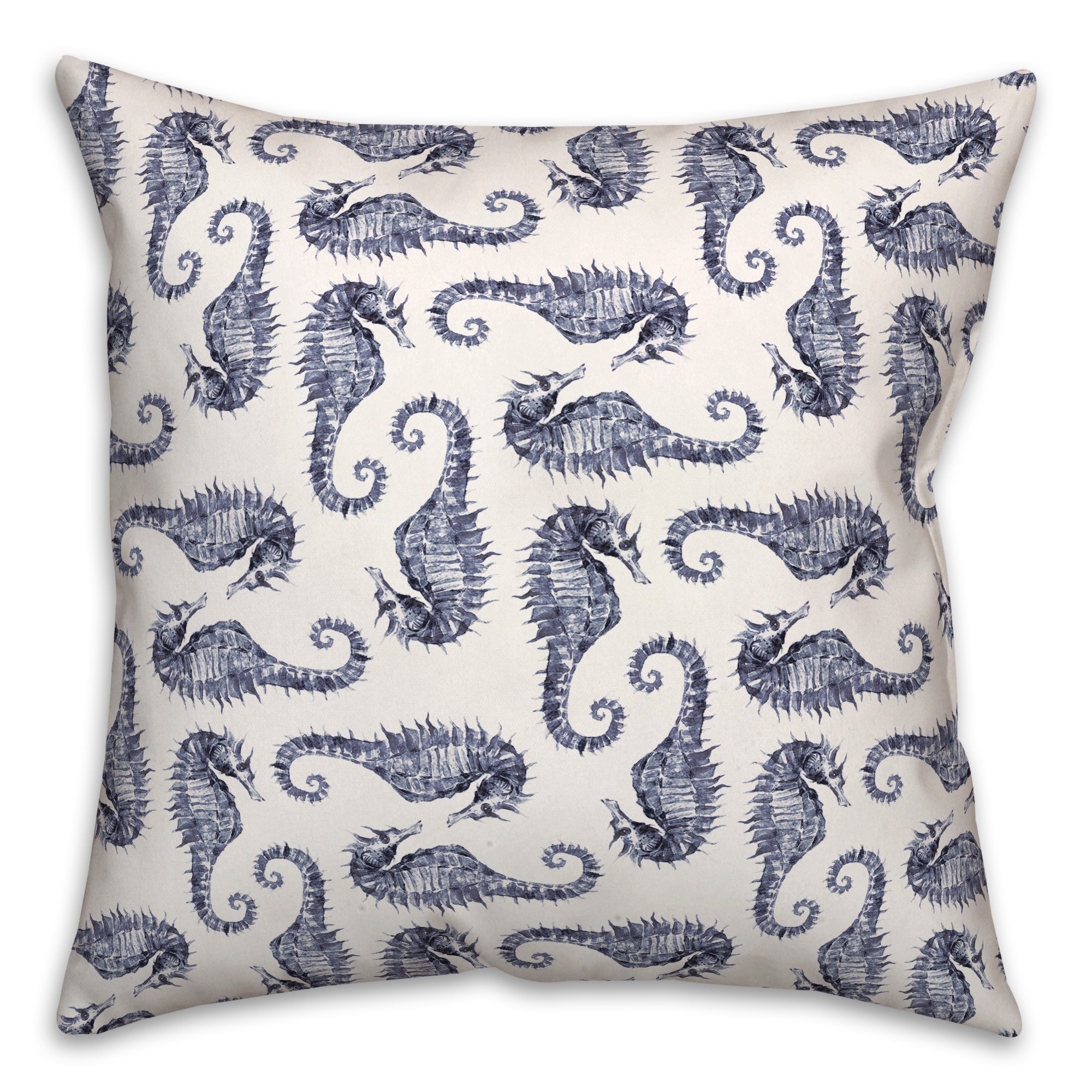Seahorse Pattern 18x18 Indoor / Outdoor Pillow