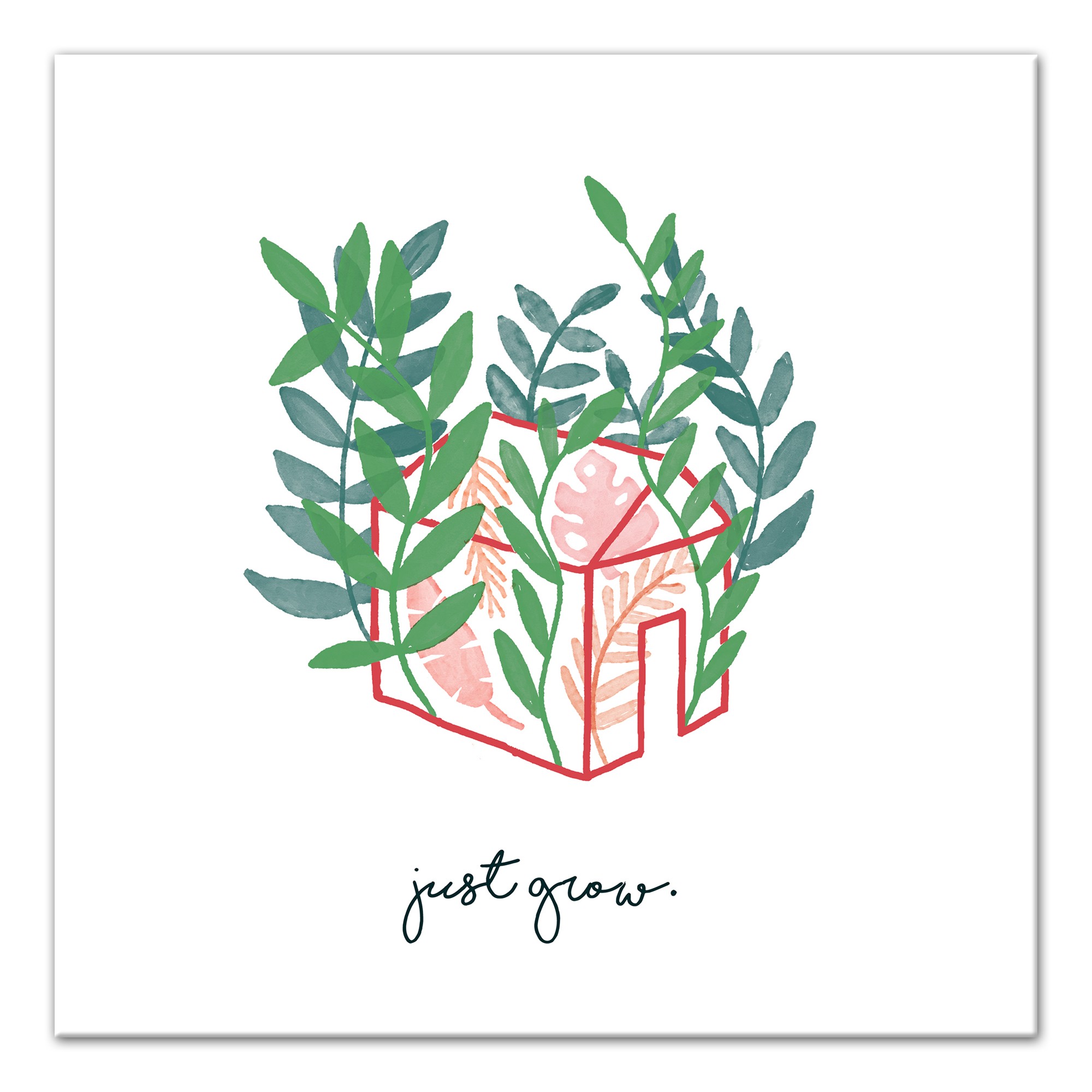 Greenhouse 16x16 Canvas Wall Art