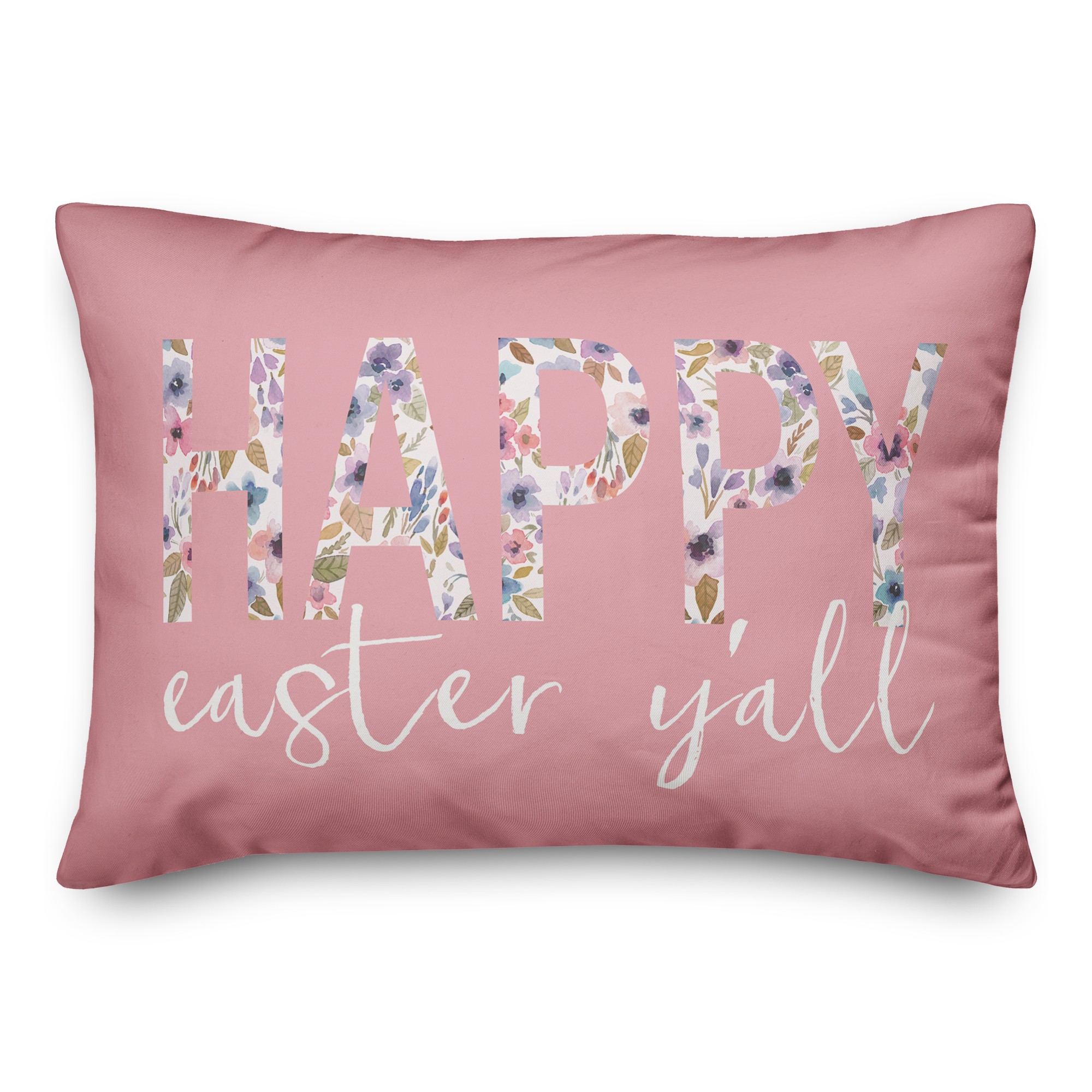 Happy Easter Y'all 14x20 Spun Poly Pillow