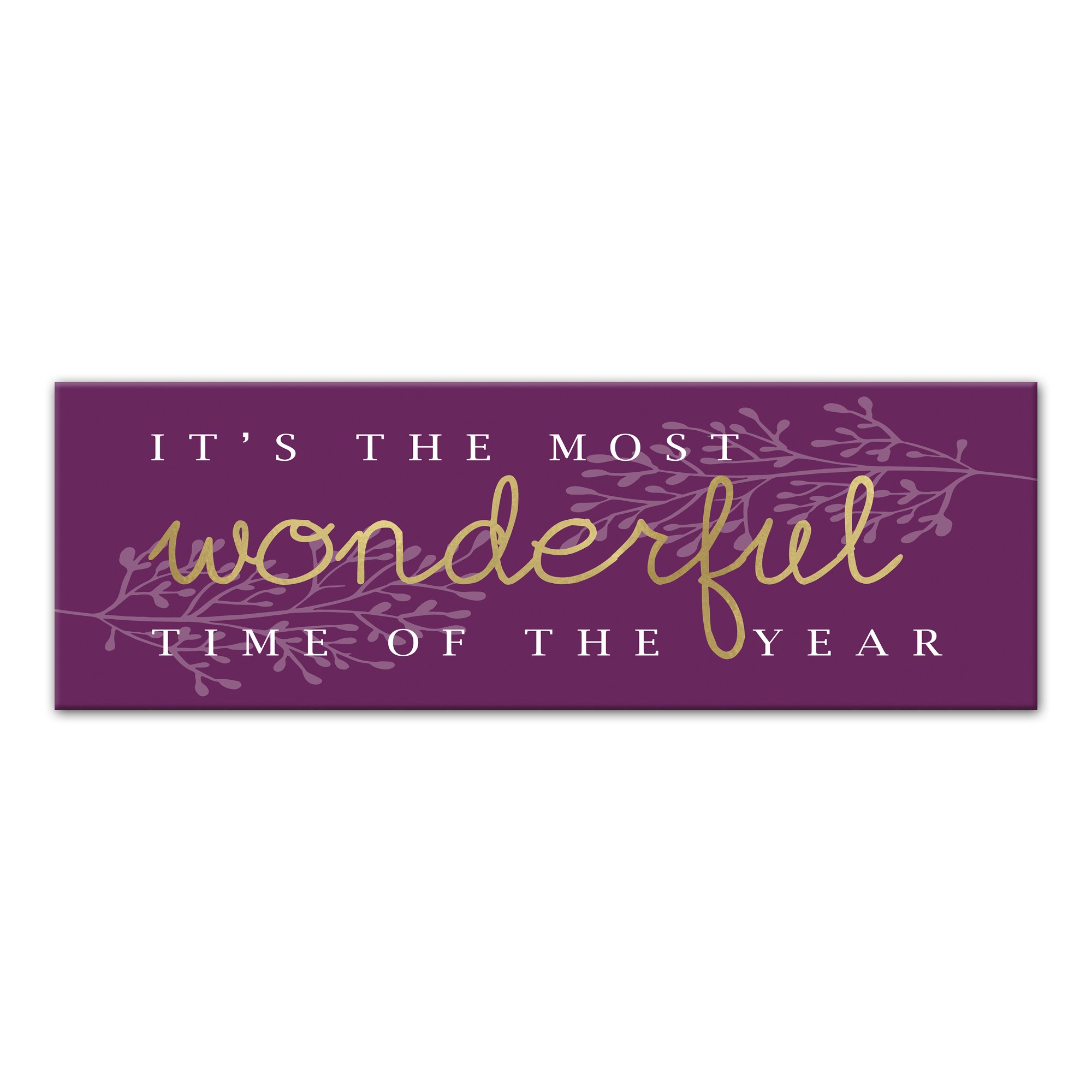 Most Wonderful Time 36x12 Canvas Wall Art