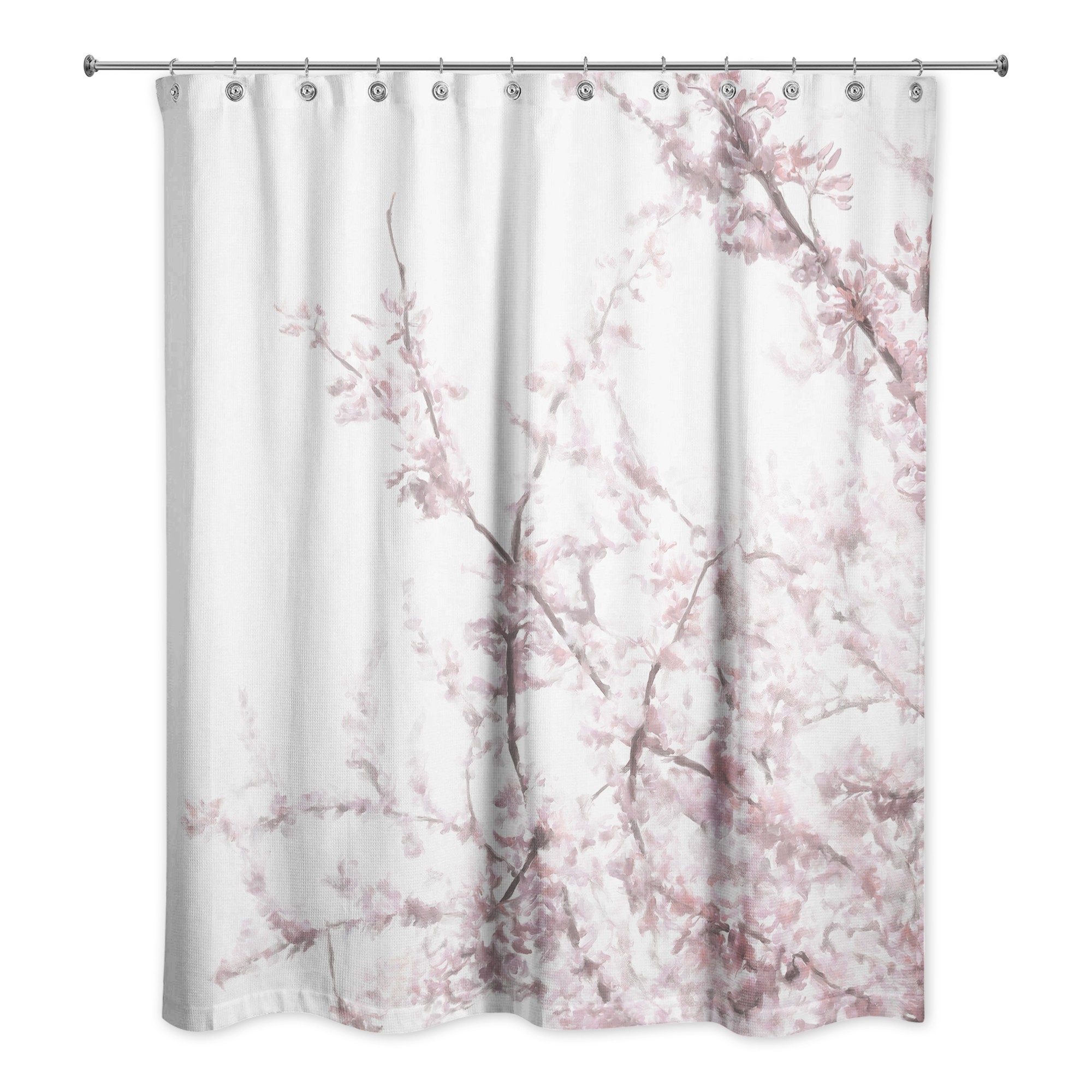 Pink Flowering Tree 71x74 Shower Curtain