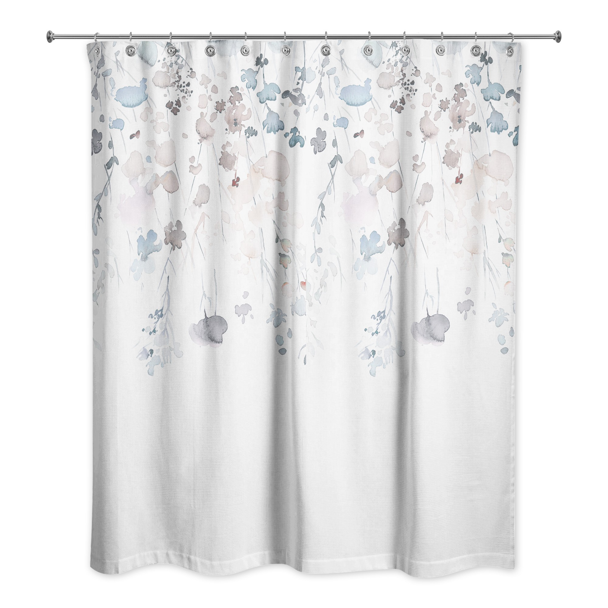 Dark Brown Falling Branches 71x74 Shower Curtain