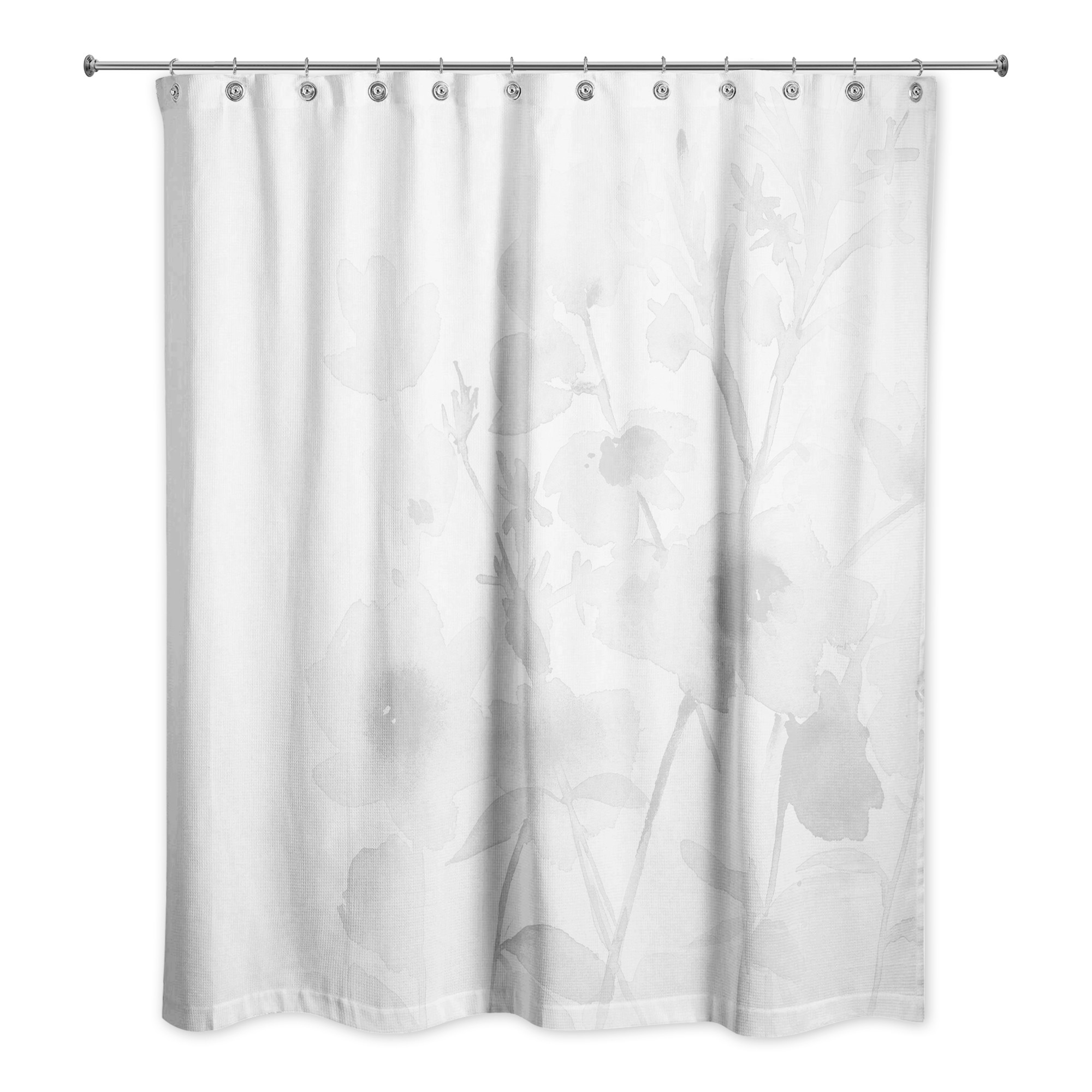 Light Watercolor Floral Bunch 71x74 Shower Curtain