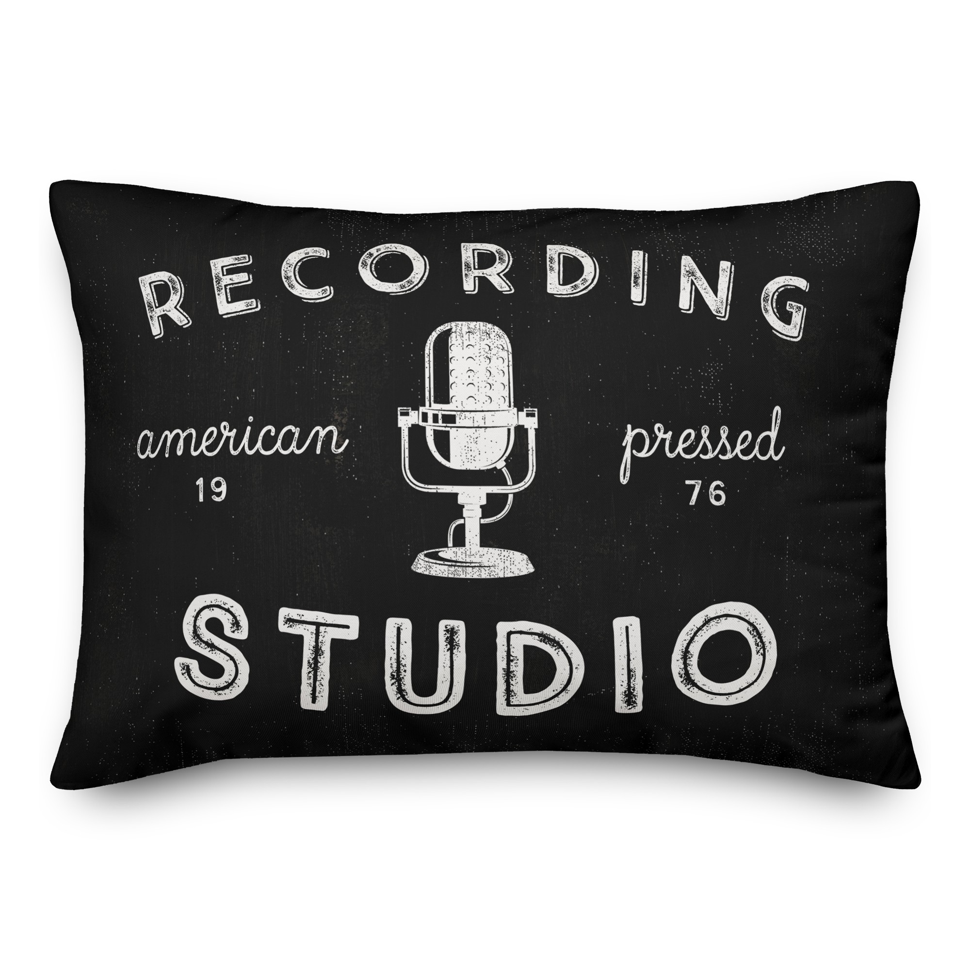 Black Recording Studio 14x20 Indoor / Outdoor Pillow