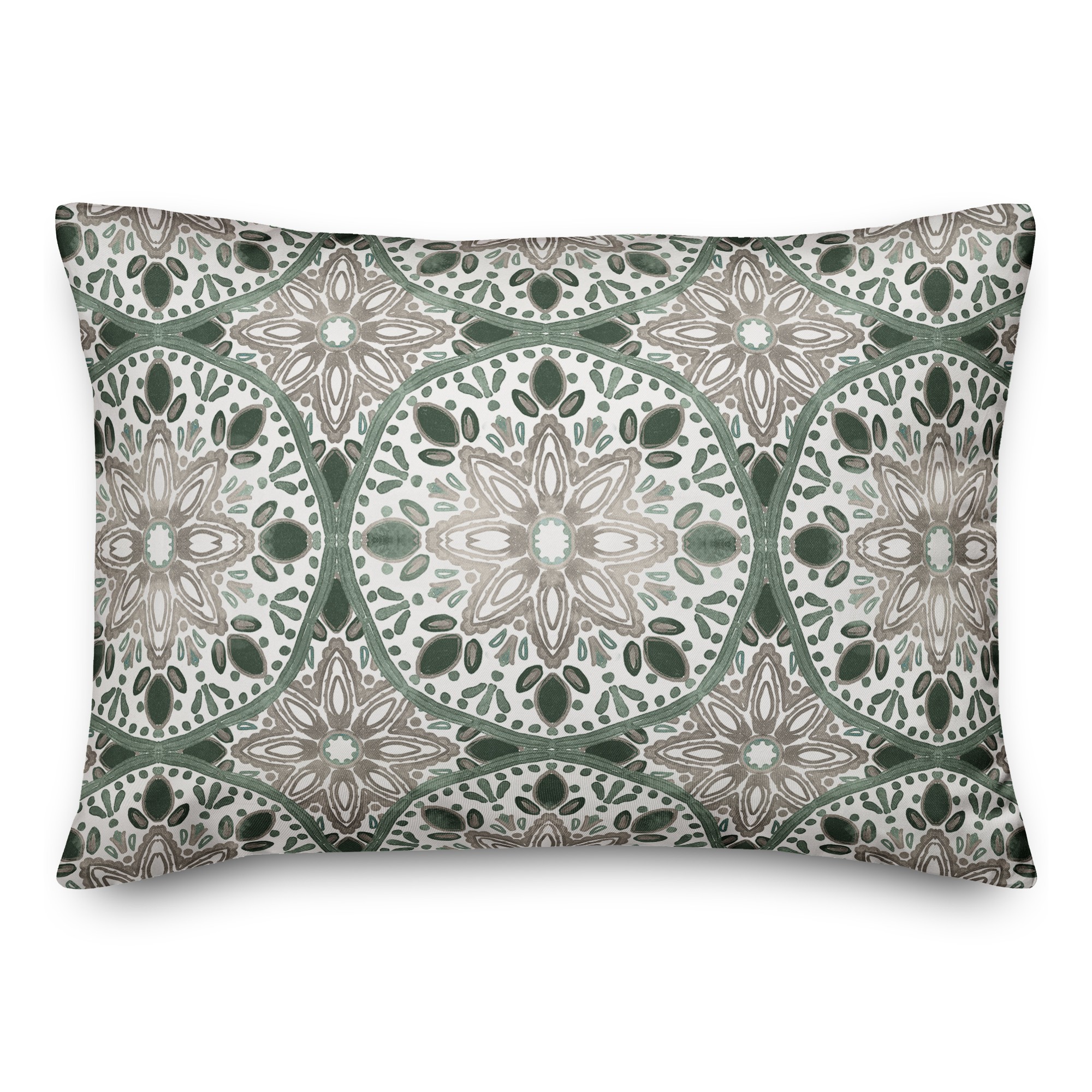 Faded Blue Gray Medallions Textiles
