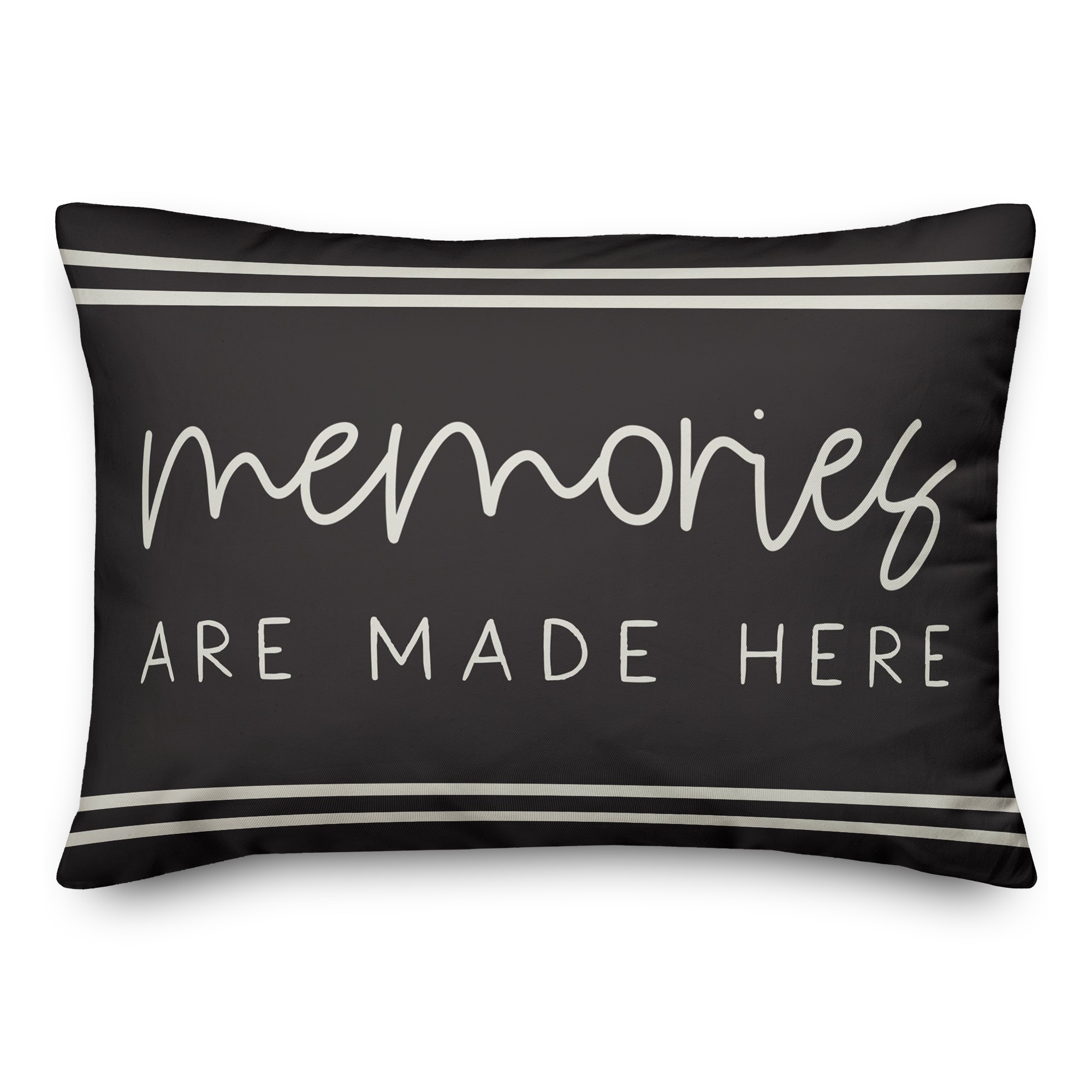Black Memories are Made 14x20 Indoor / Outdoor Pillow